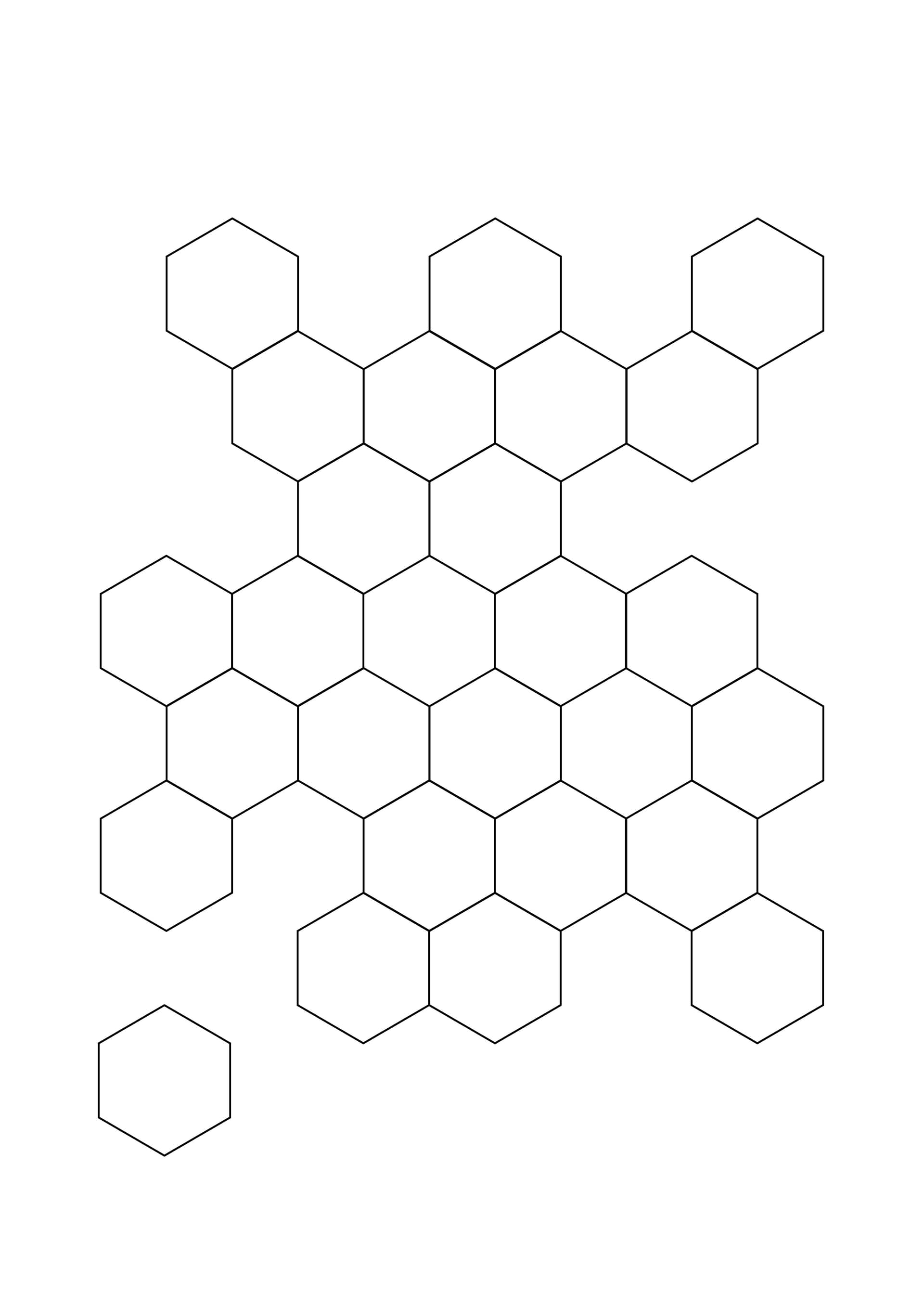 Hexagon Honeycomb Tessellation