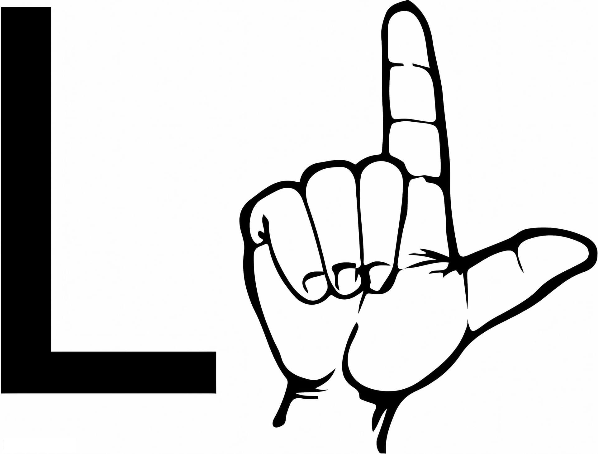 Letter L Hand