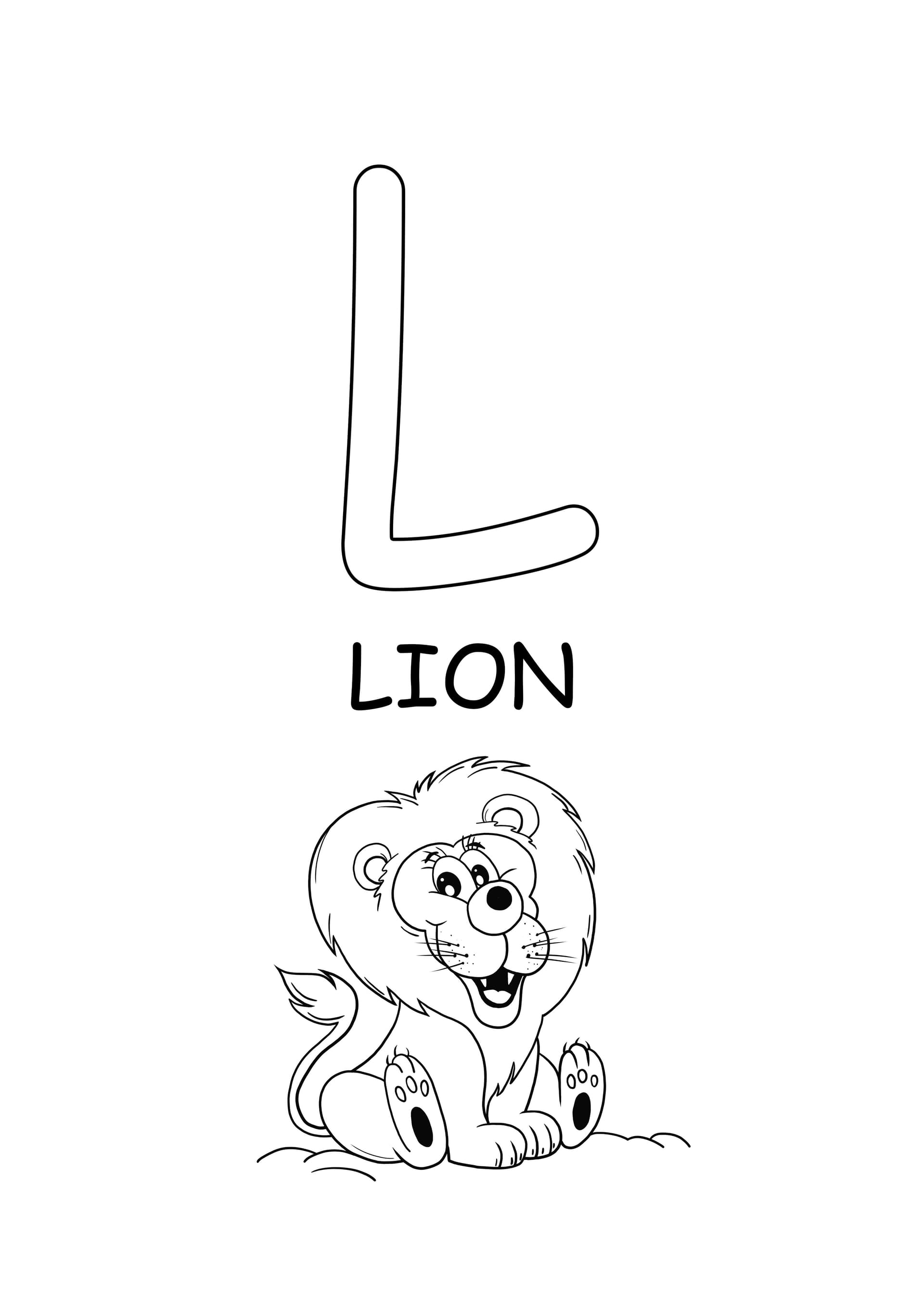 upper case word-lion