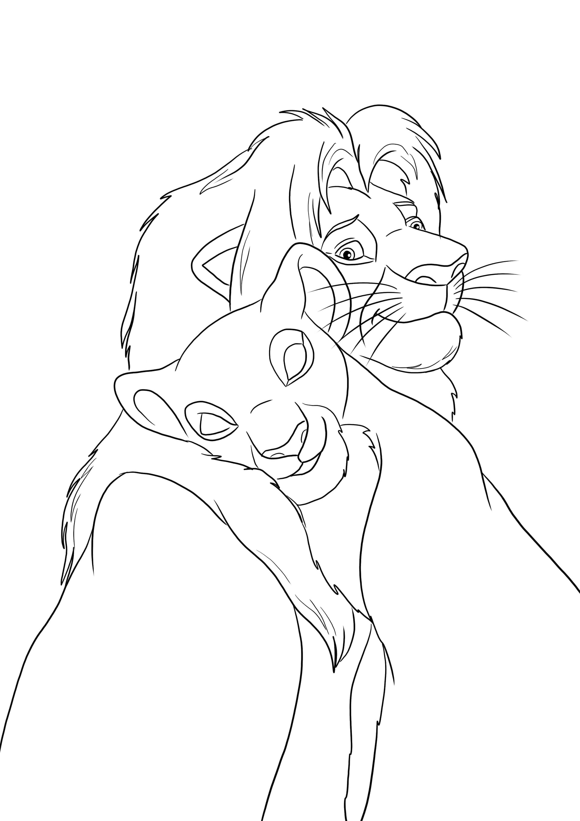 Mufasa and Simba-father's love