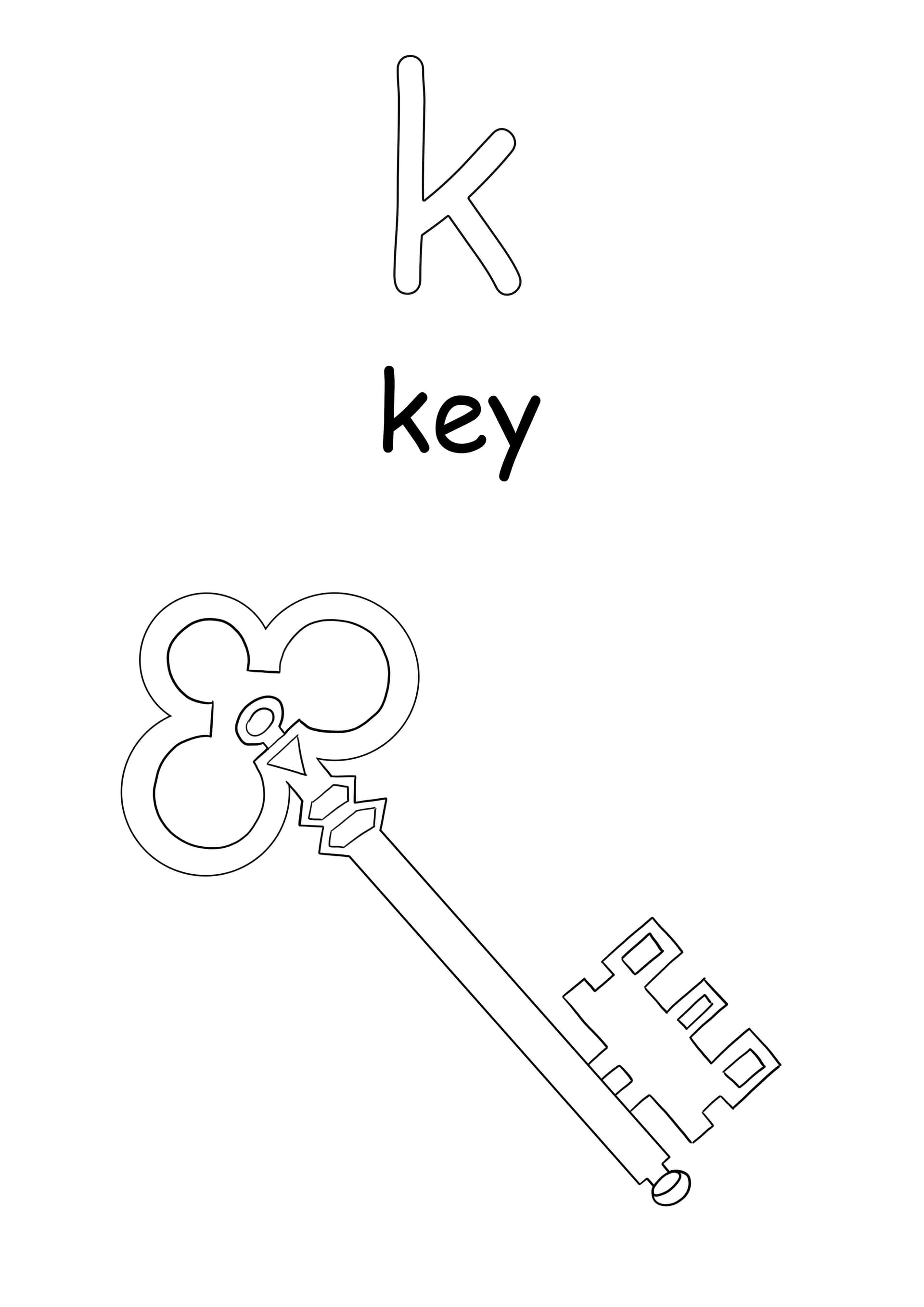 Lowercase k letter