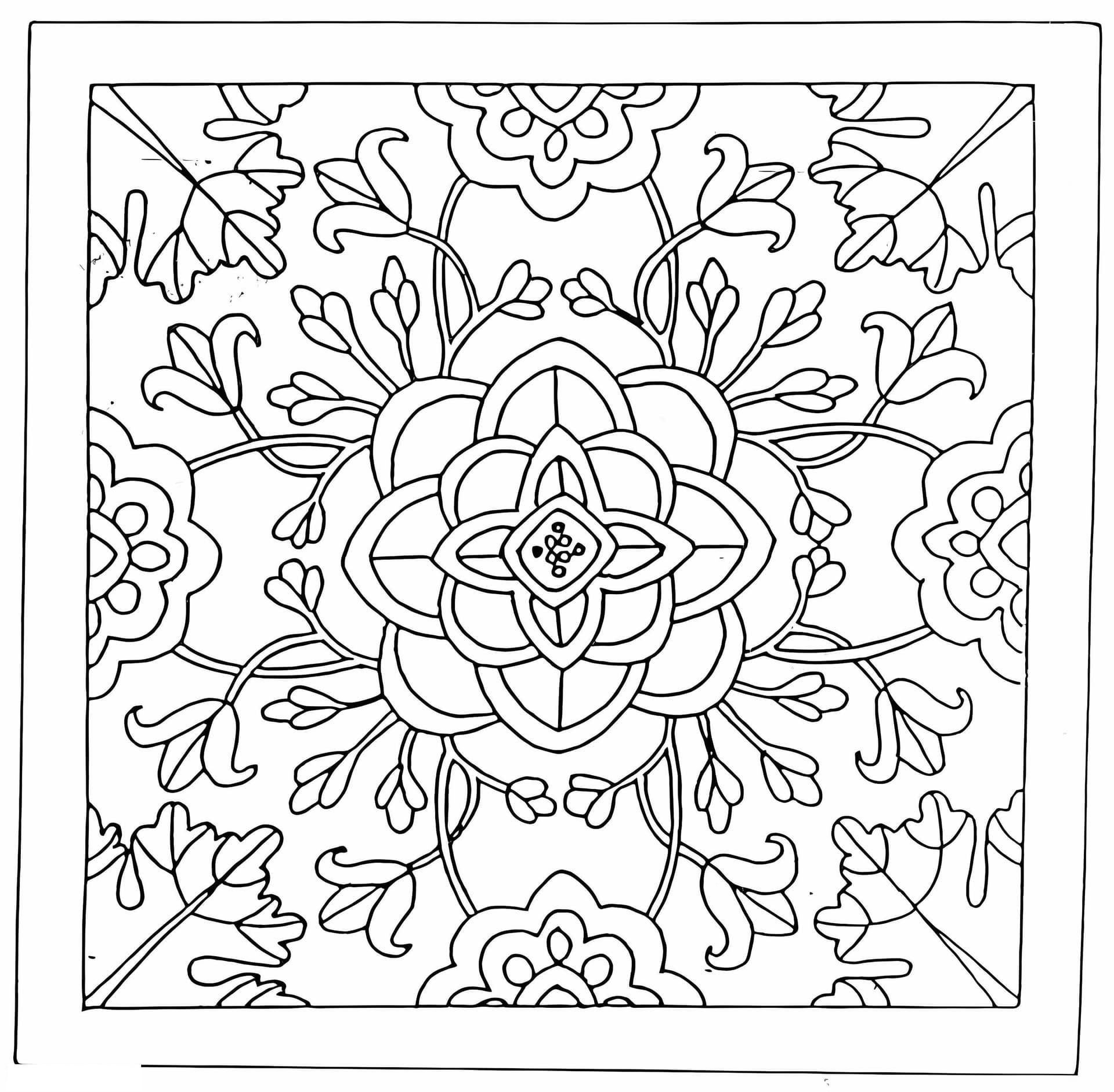 Mandala With Flowers