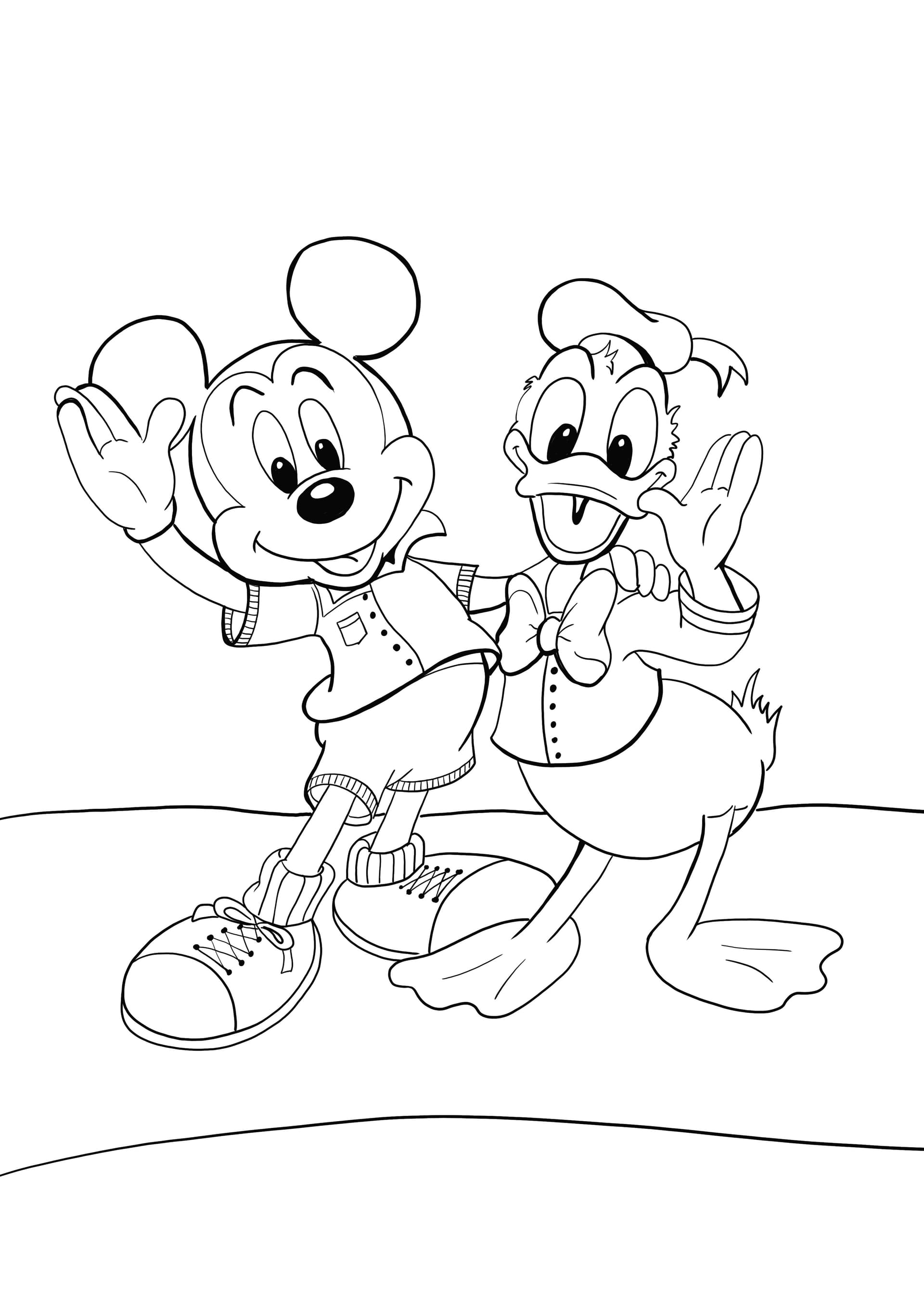 Mickey and Donald