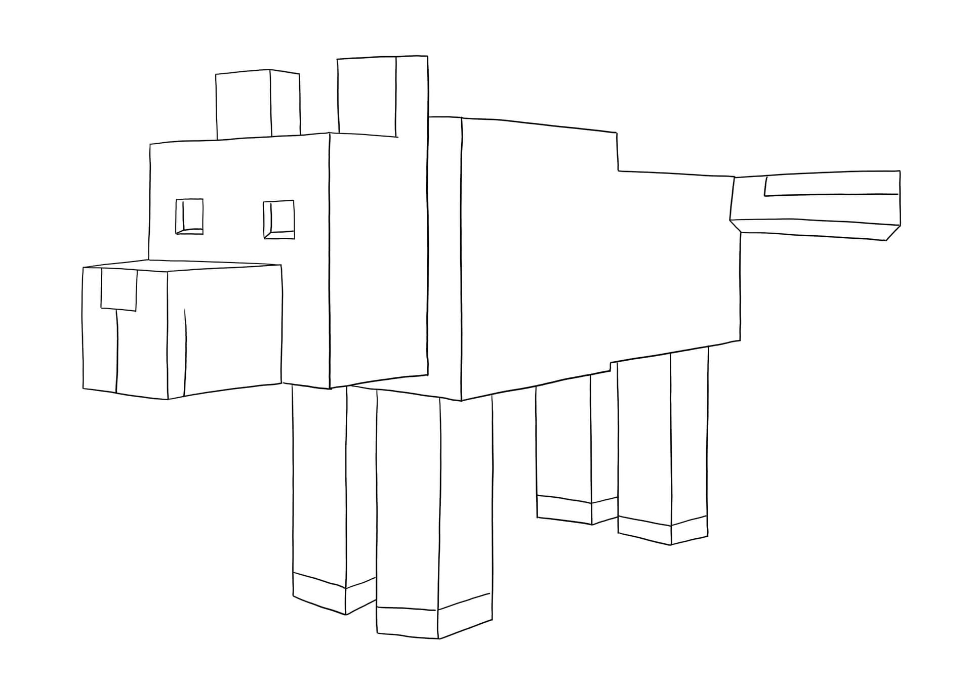 Minecraft wolf