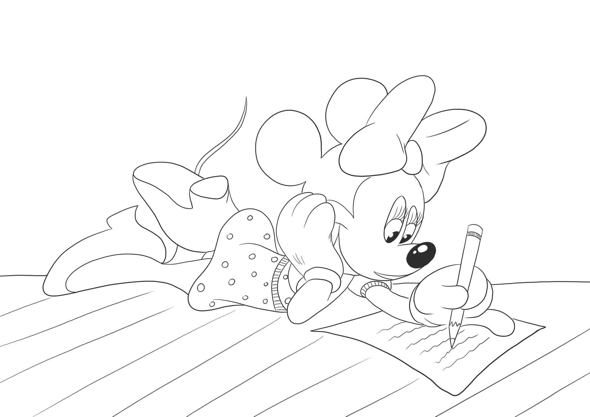Minnie Preparing for Valentine's Day