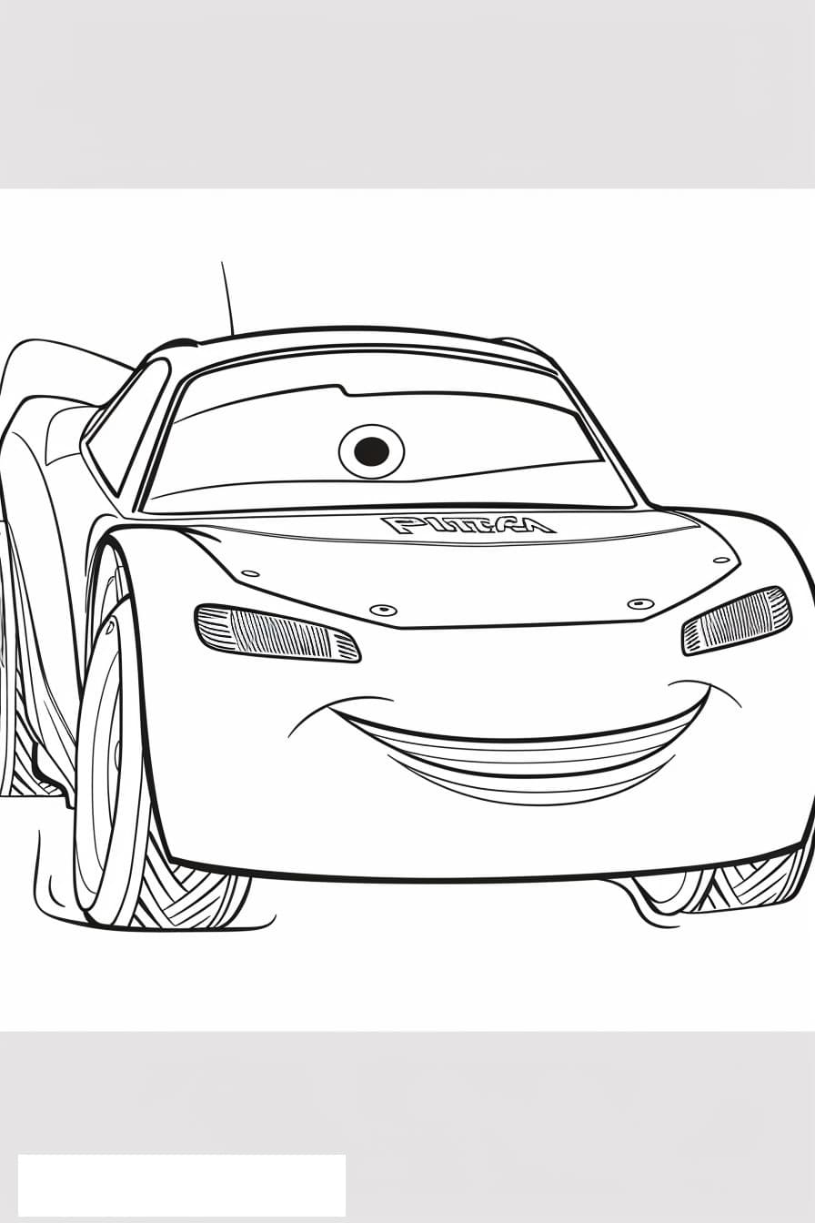 Miss fritter cars 3 coloring sheet