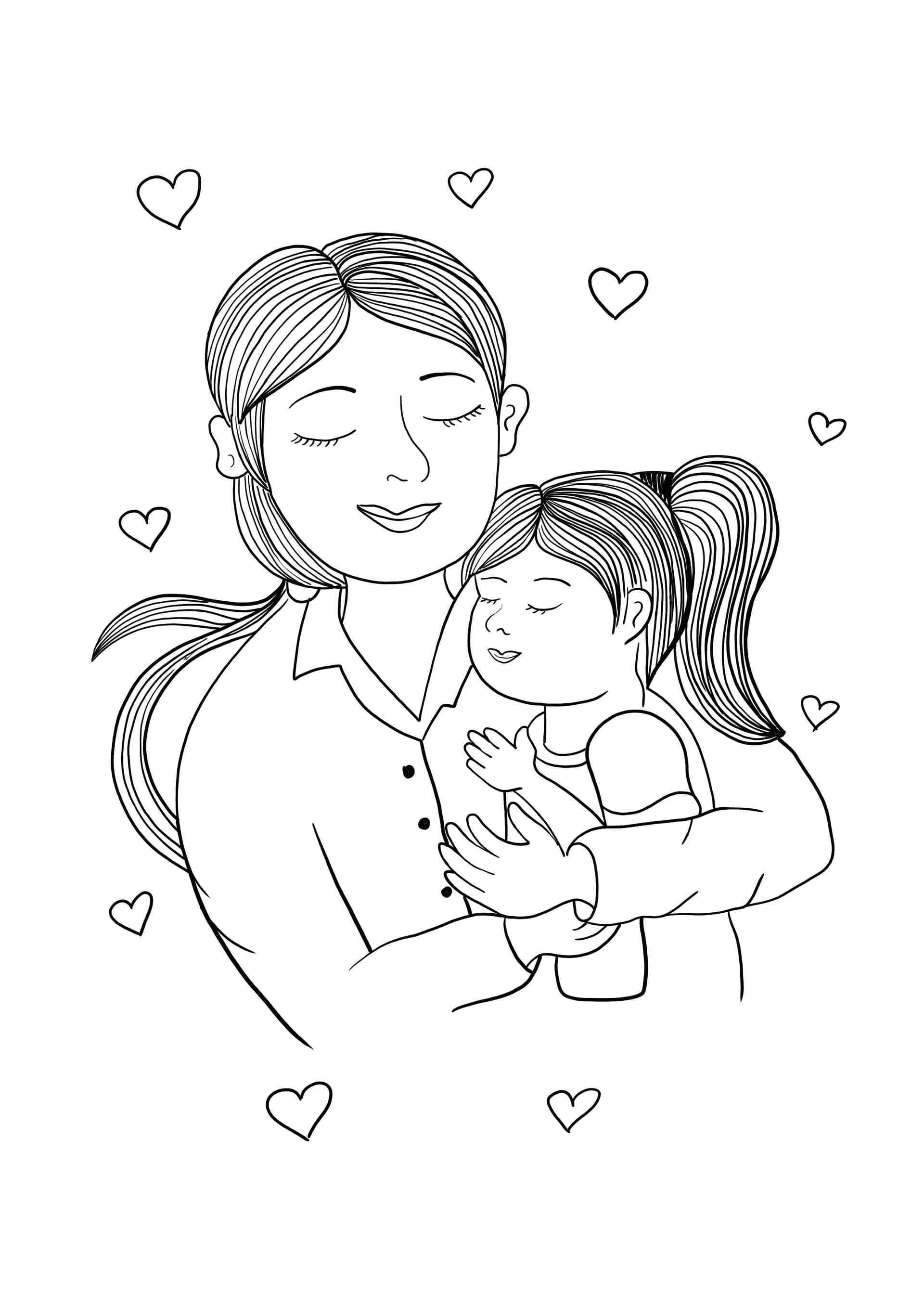 mother and daughter
