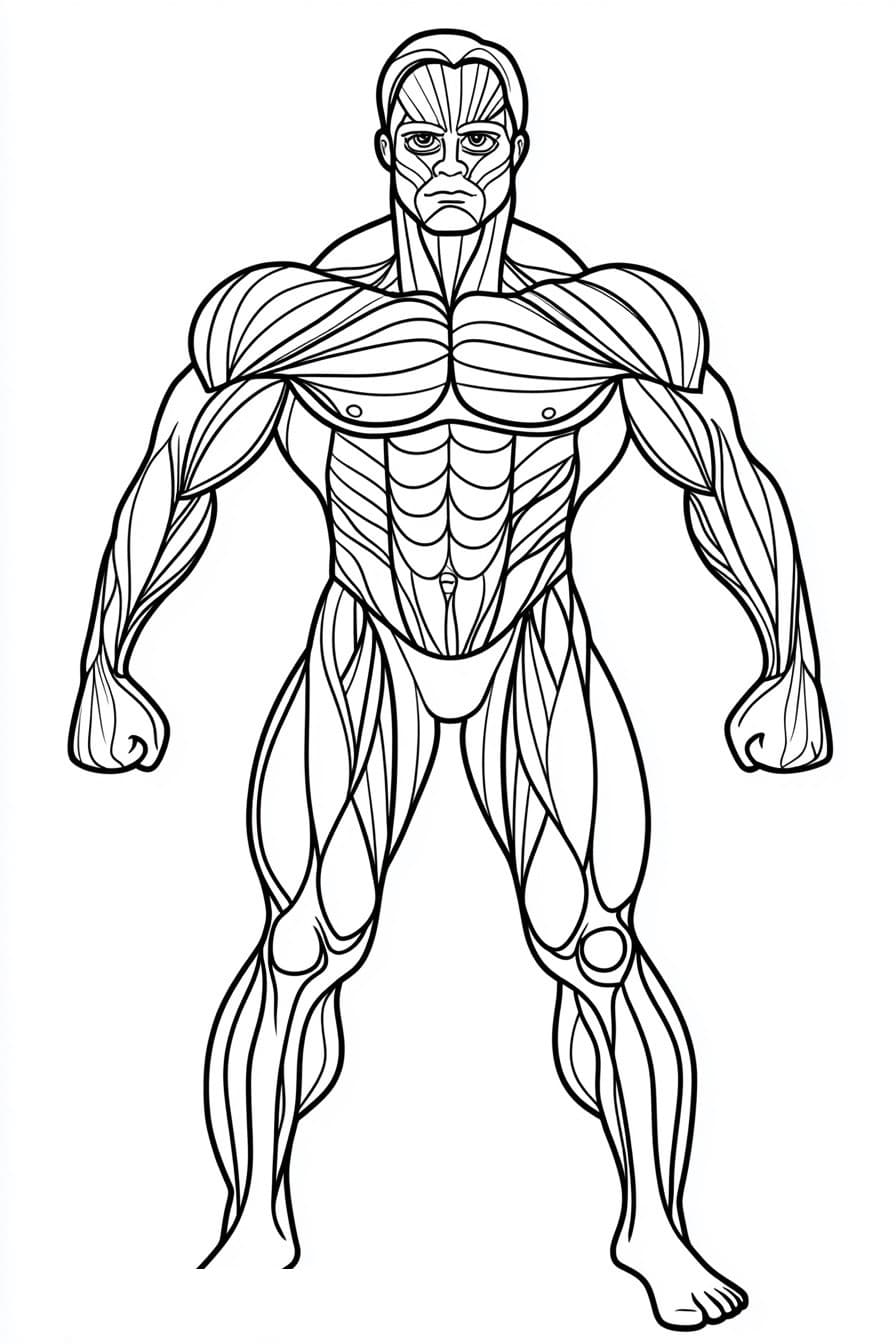 Muscles for coloring
