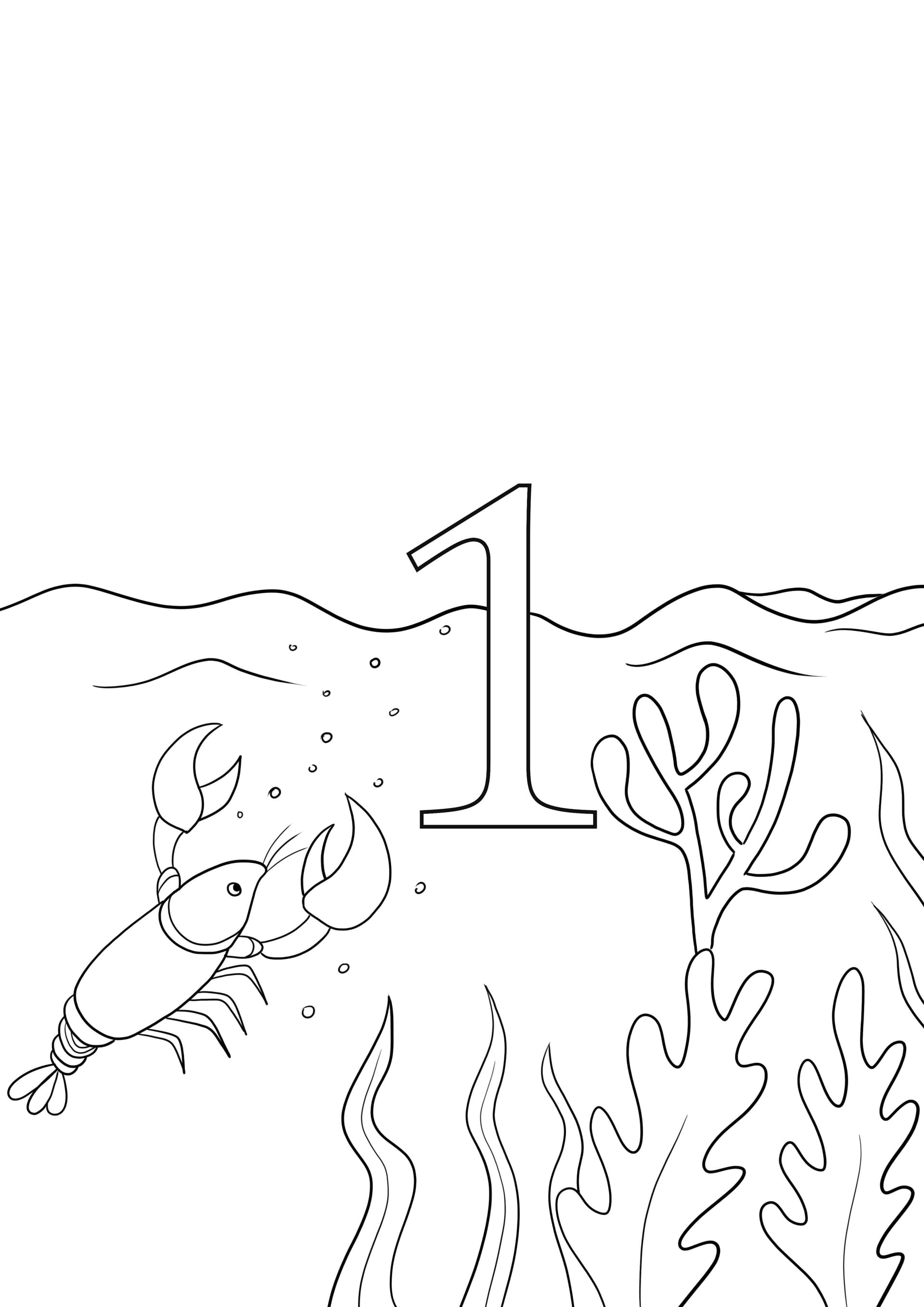 Number 1 -one crab