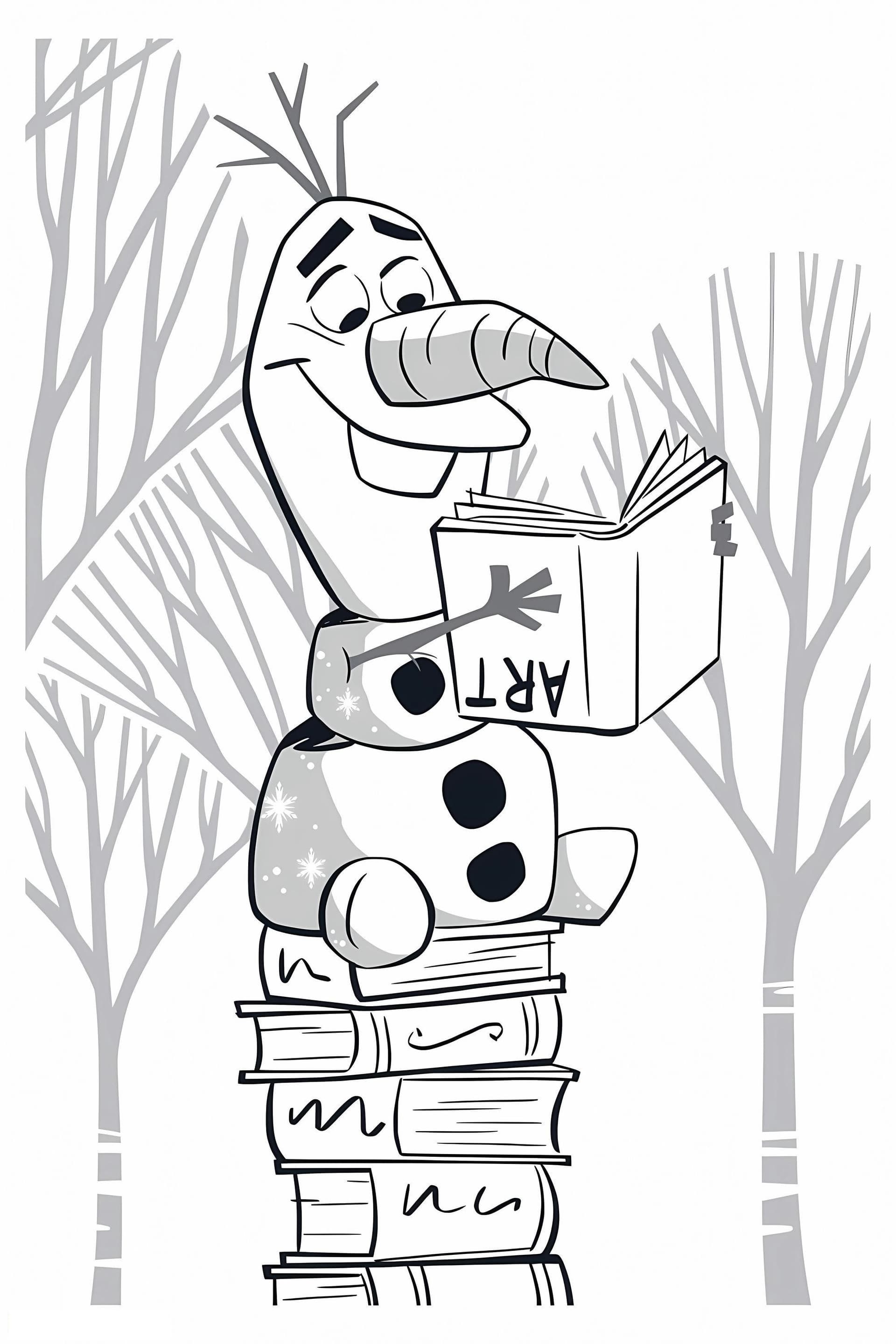 Olaf Reads A Book