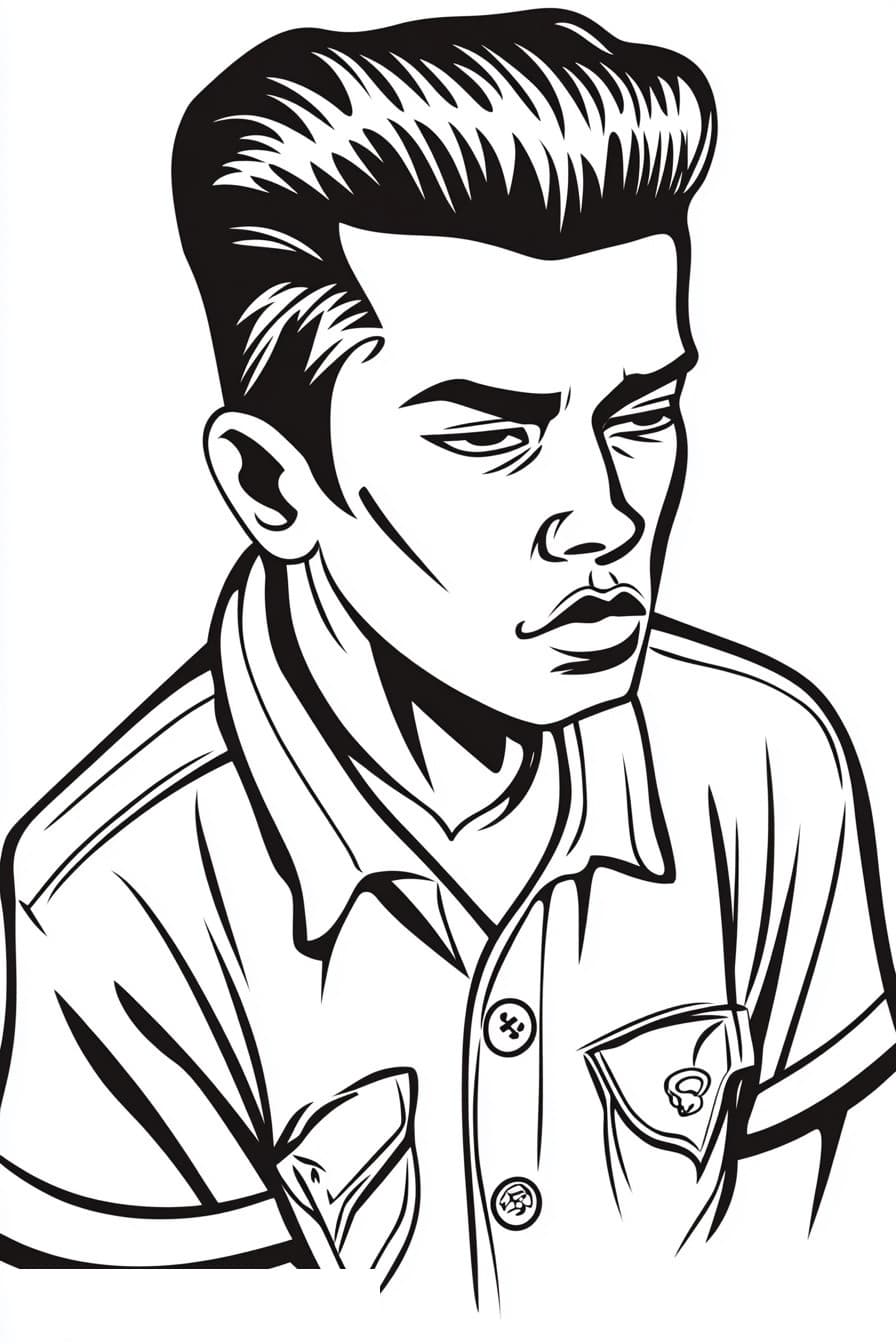 Old school chicano for coloring