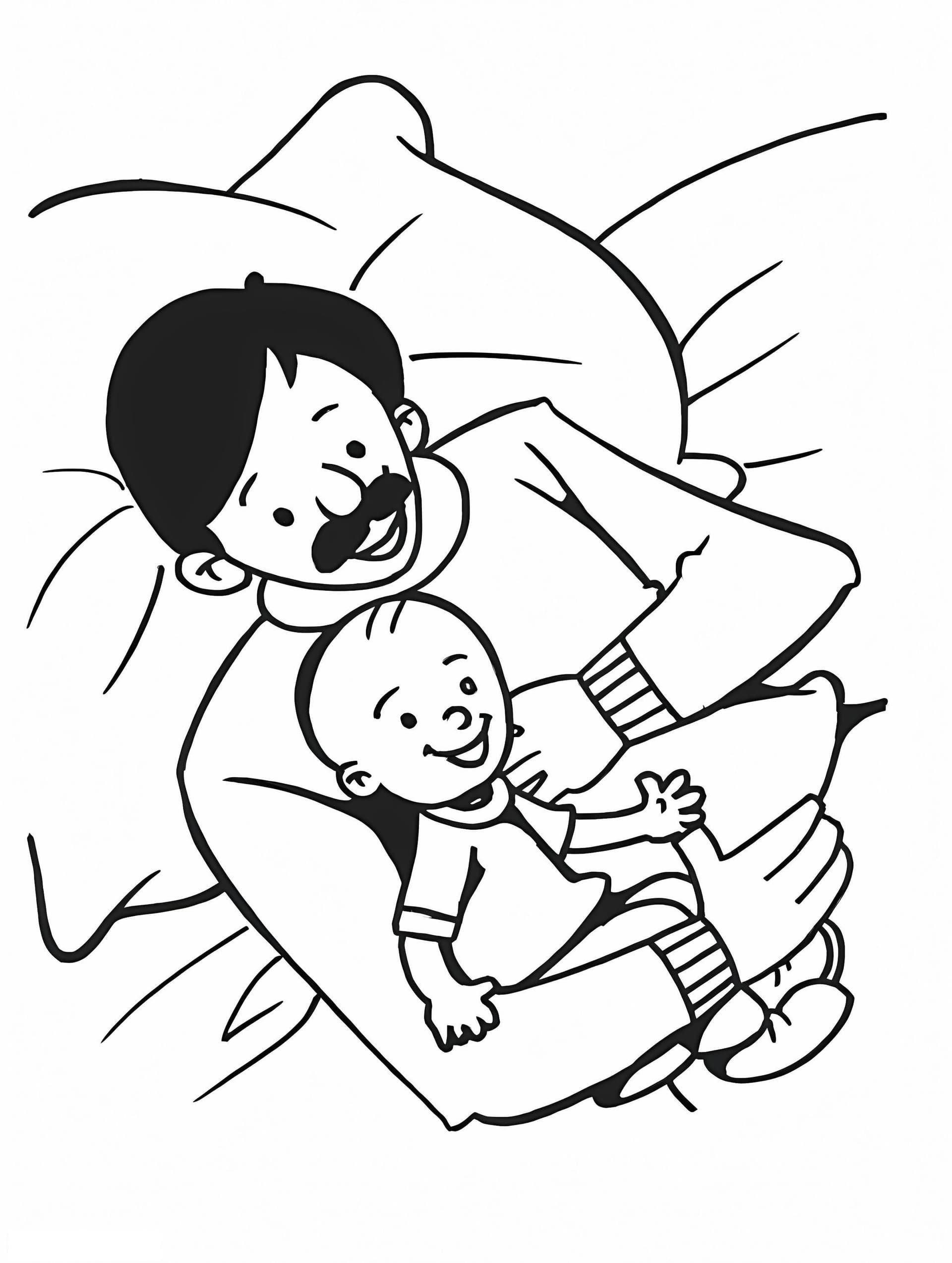 Dad And Little Son