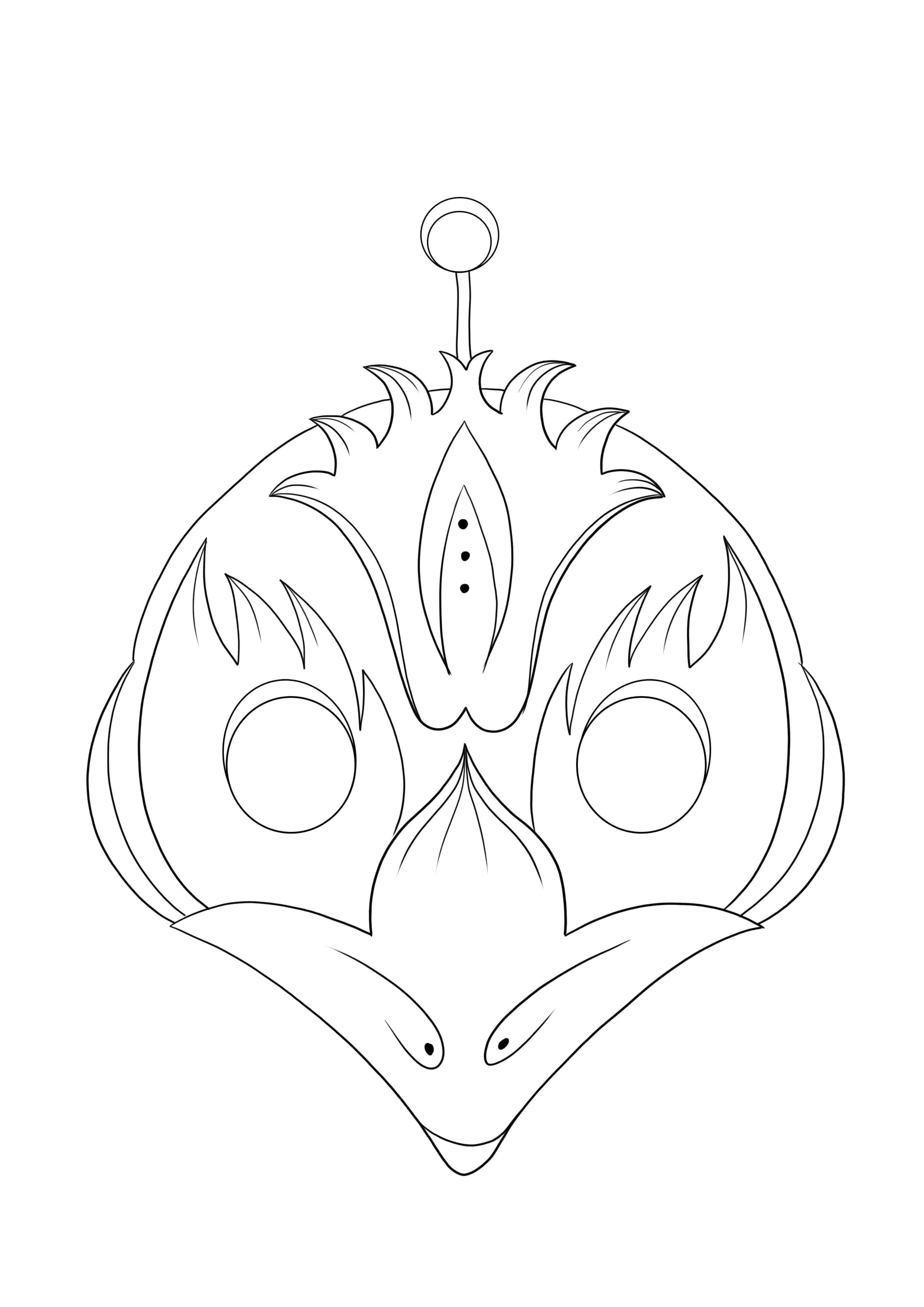 Peacock mask
