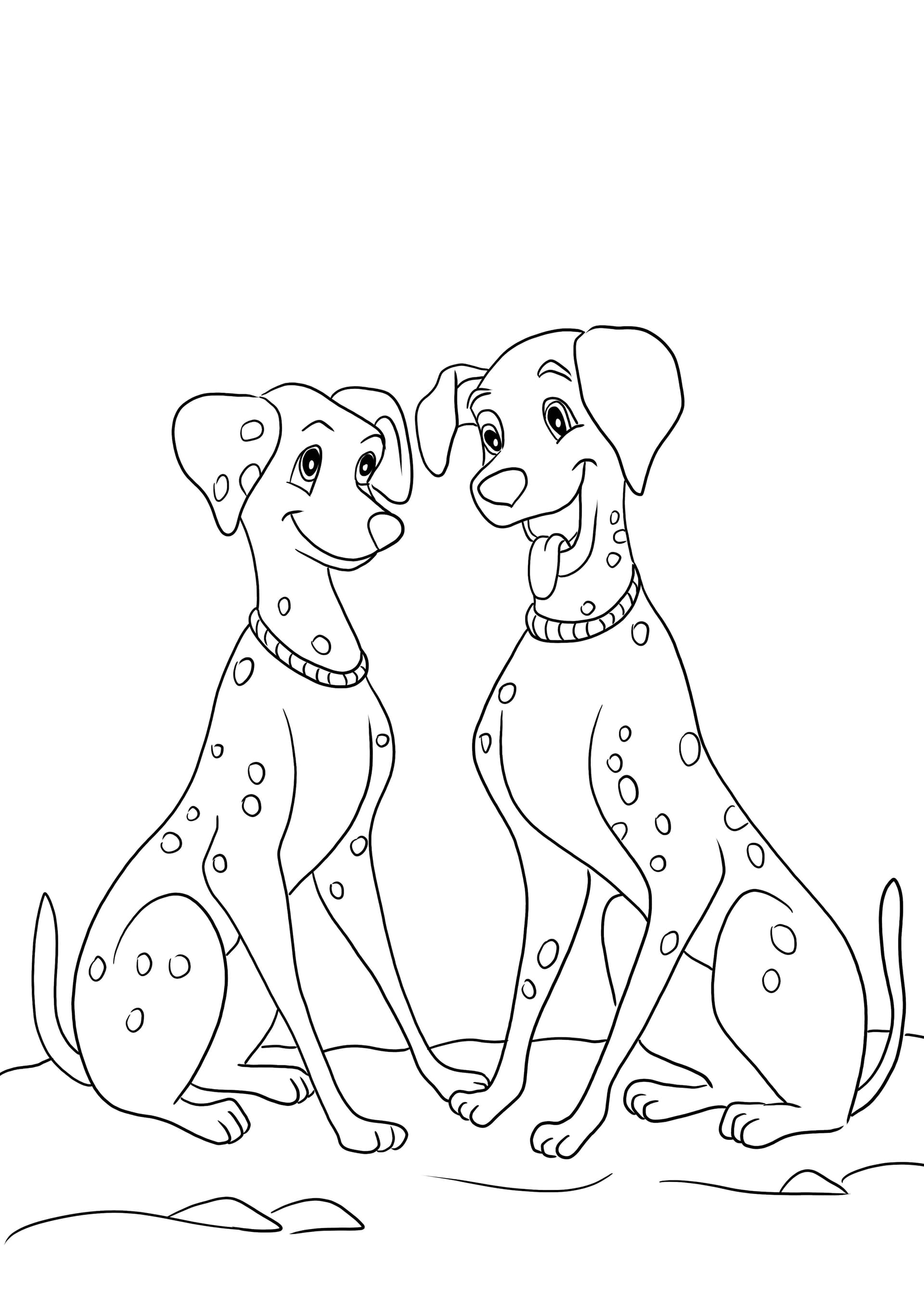 Perdita and Pongo in love