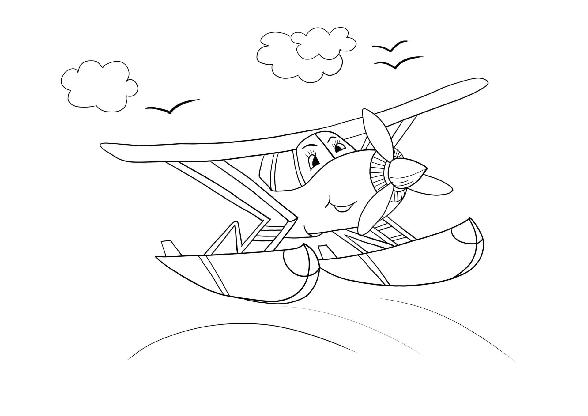 airplane in the sky