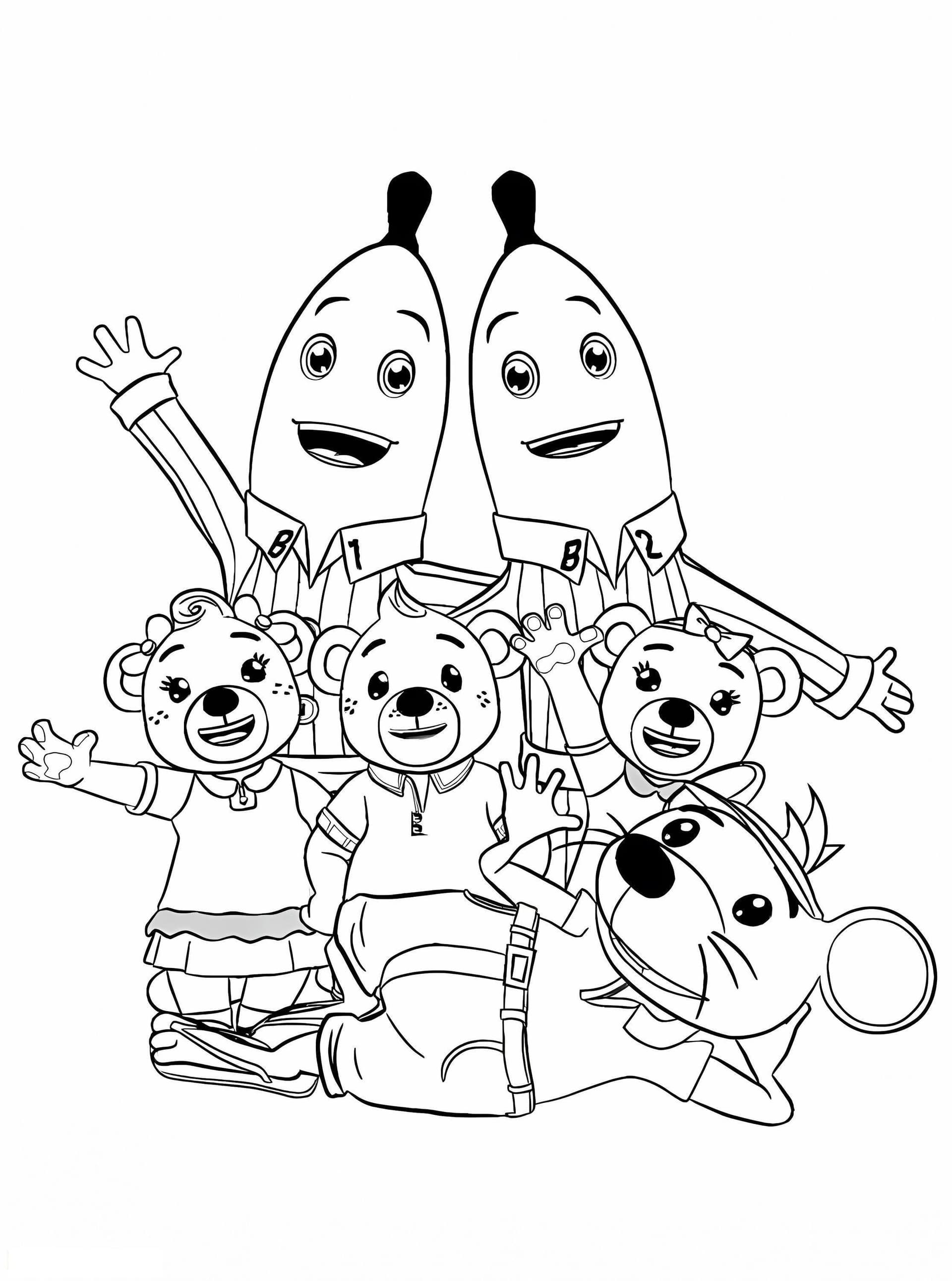Bananas In Pajamas And Mouse