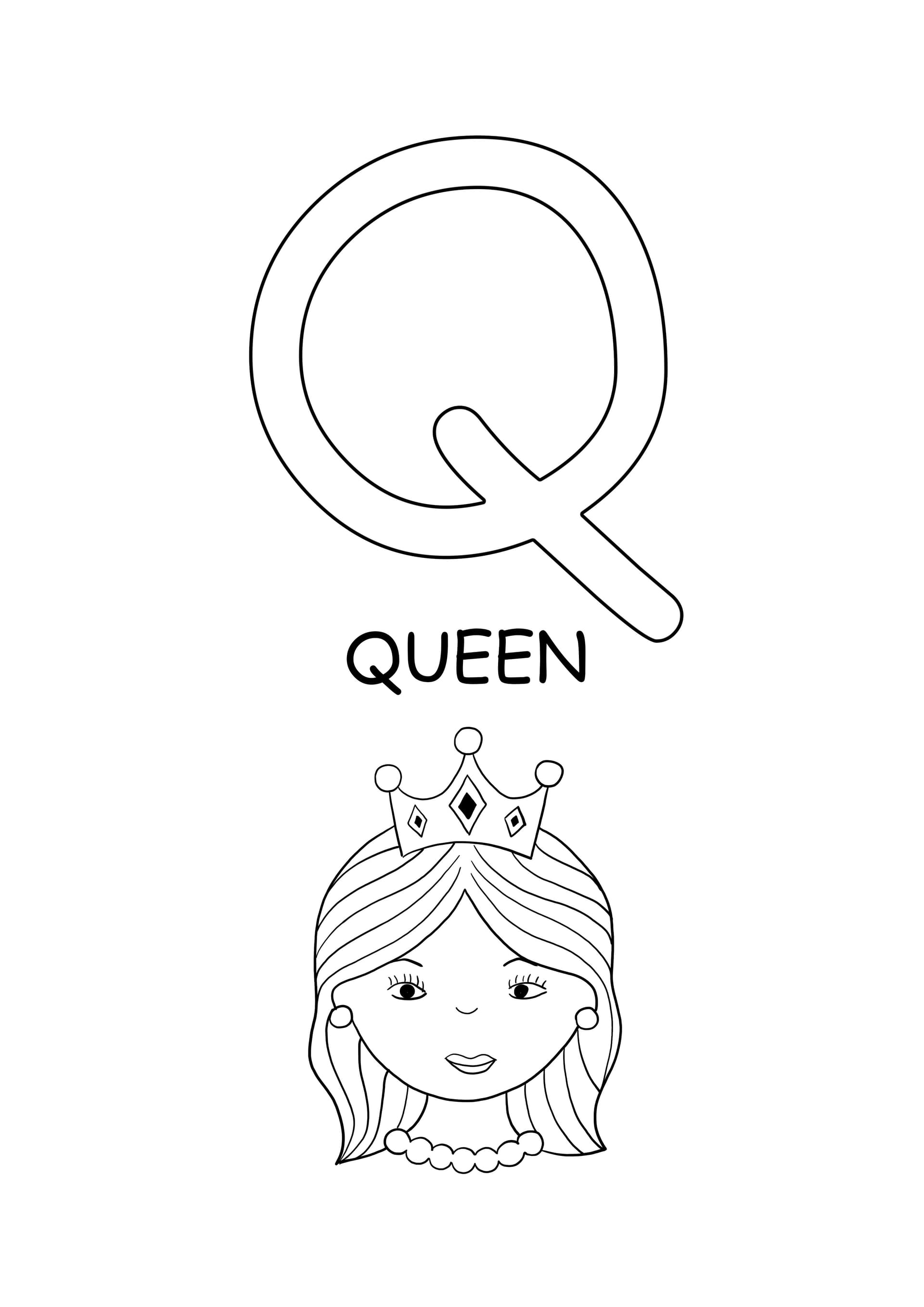 upper case word-queen