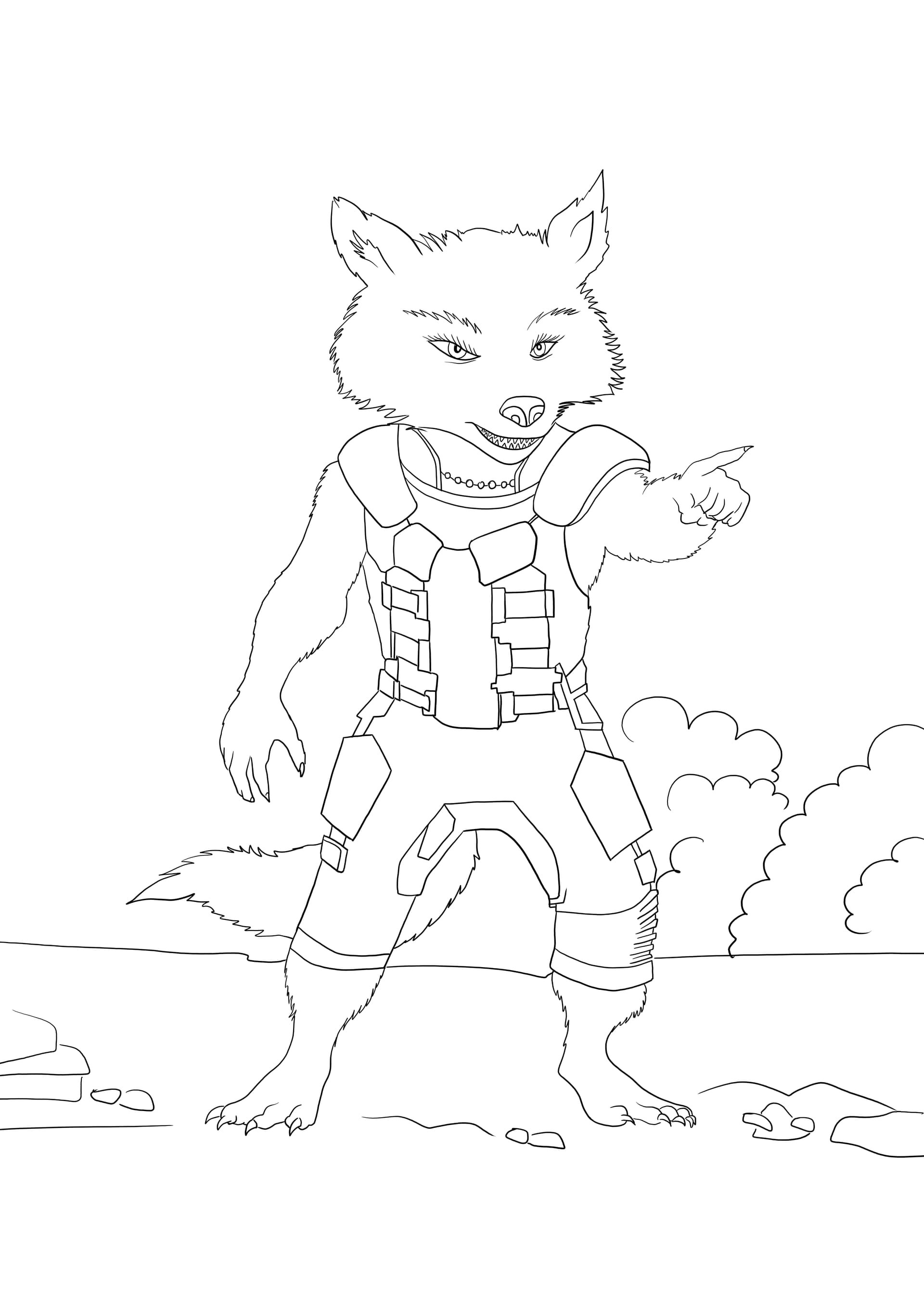 Raccoon from Guardians of the Galaxy