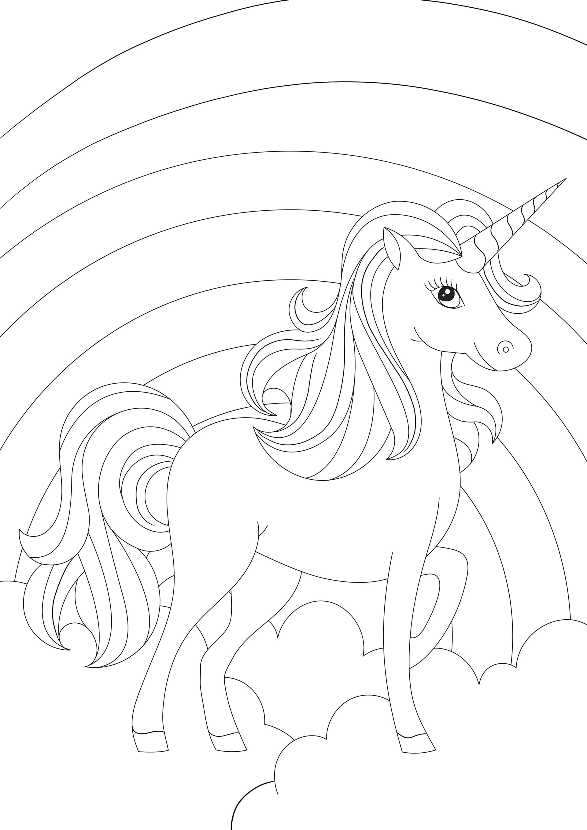 Rainbow and unicorn