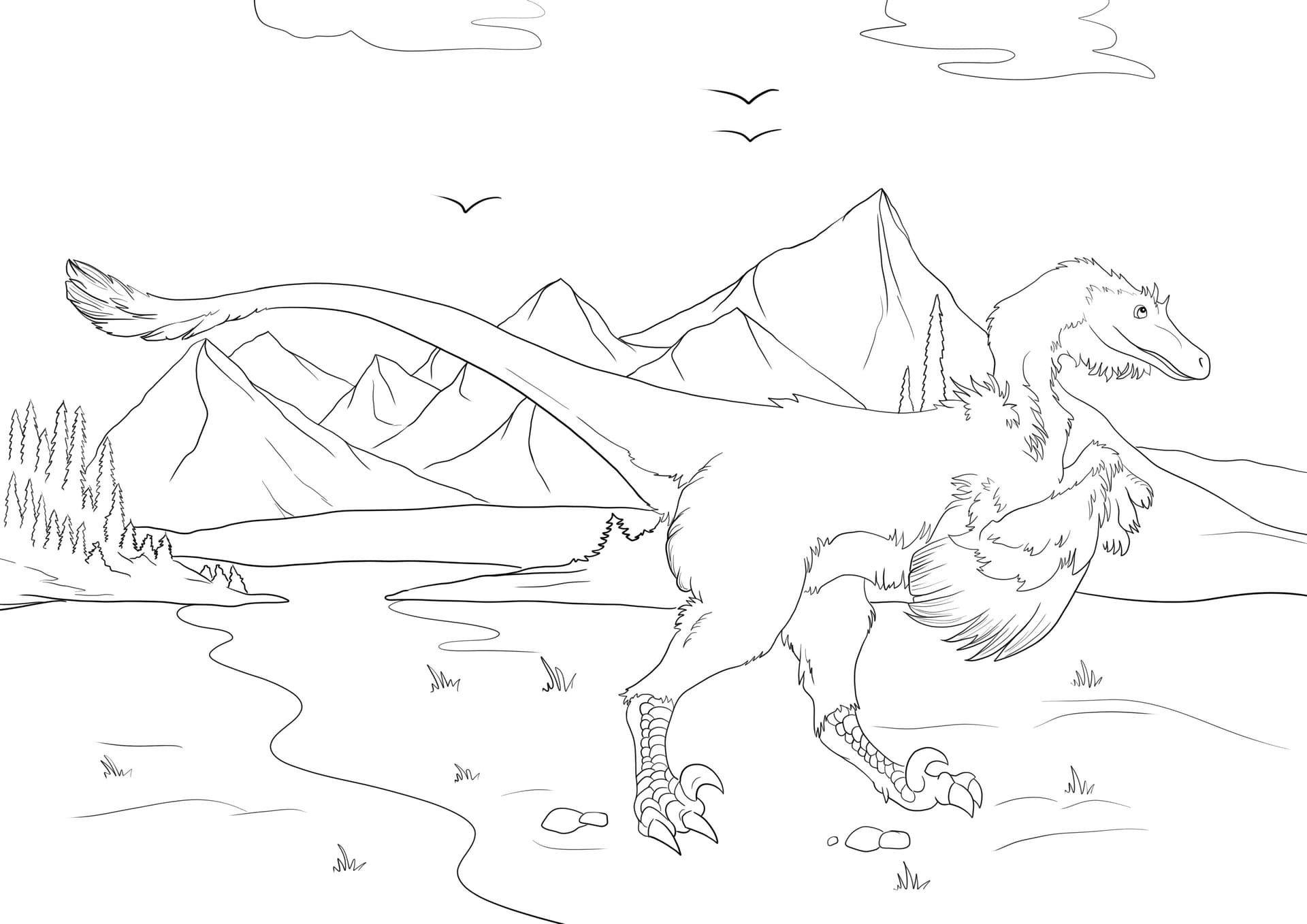 Fierce Raptor Dinosaur