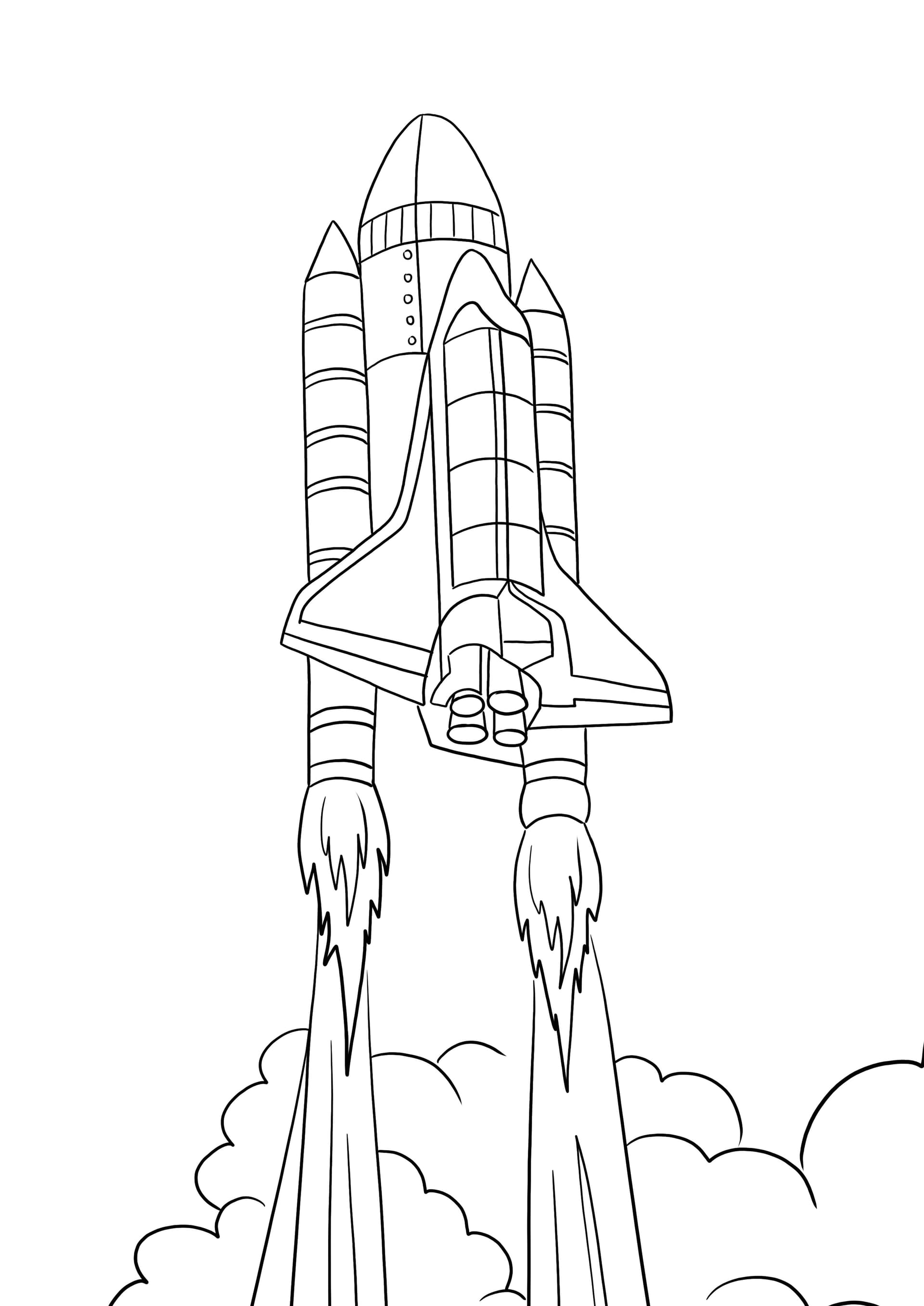 Rocket taking off