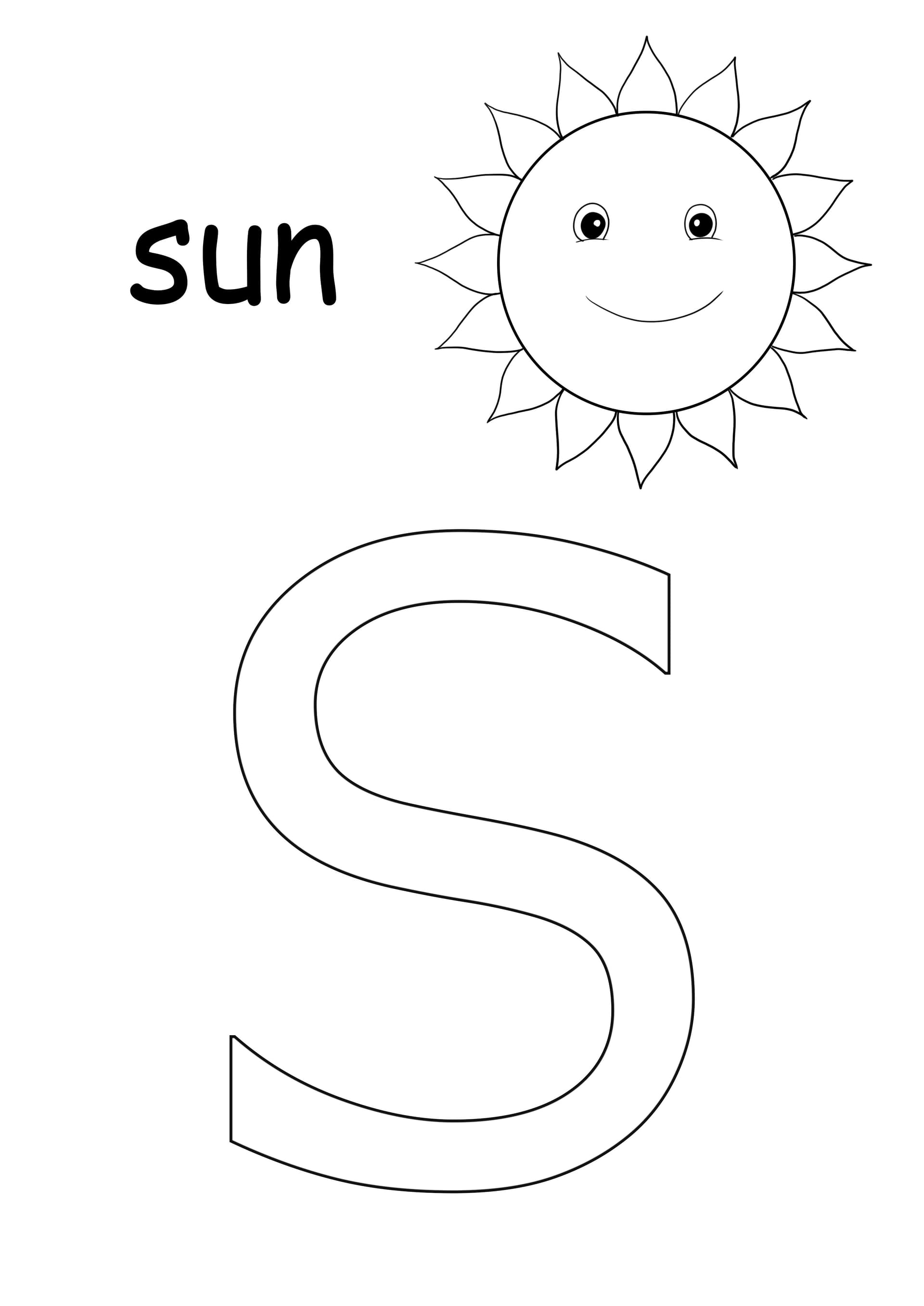 S is for sun