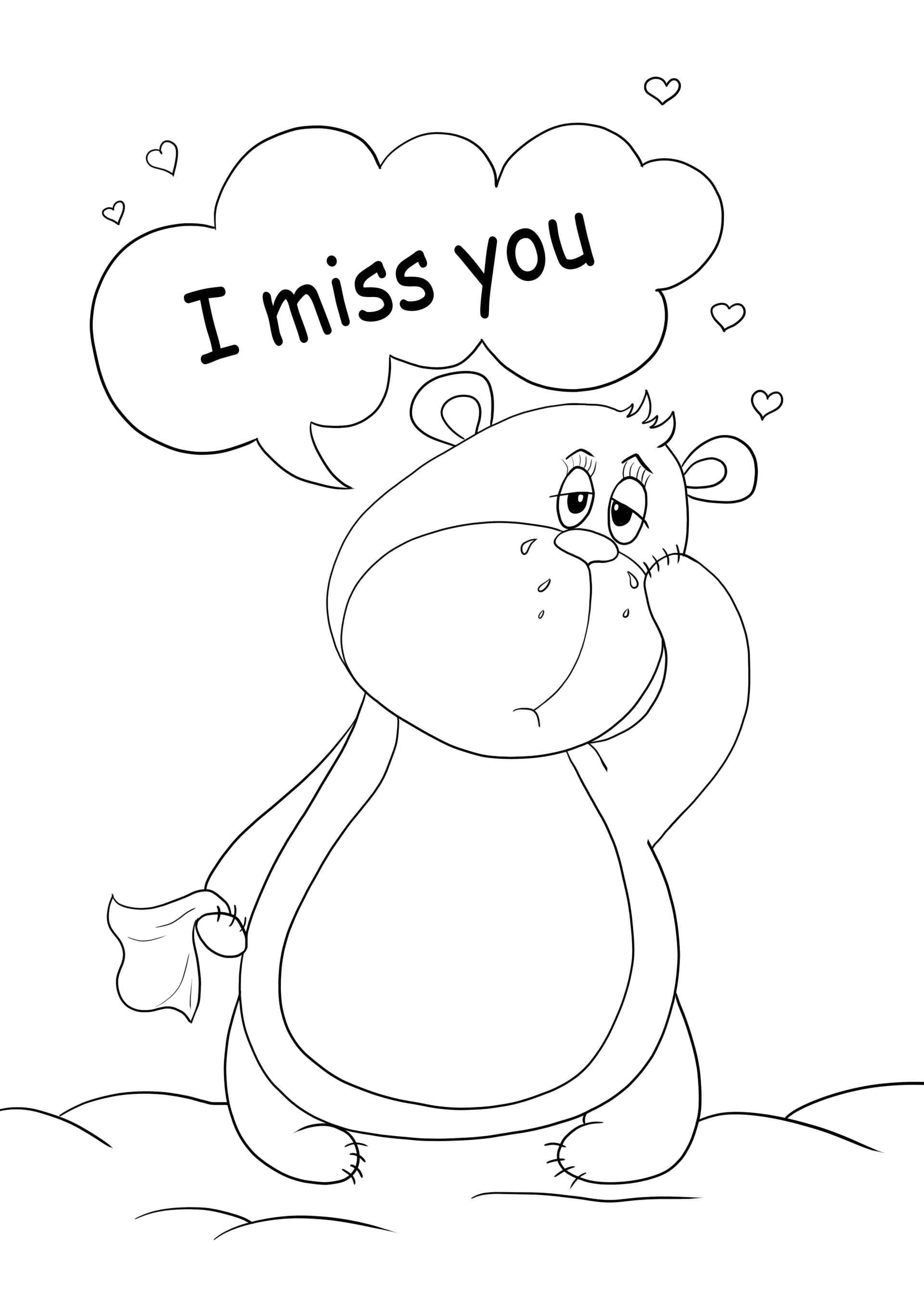 Sad Teddy Bear-miss You