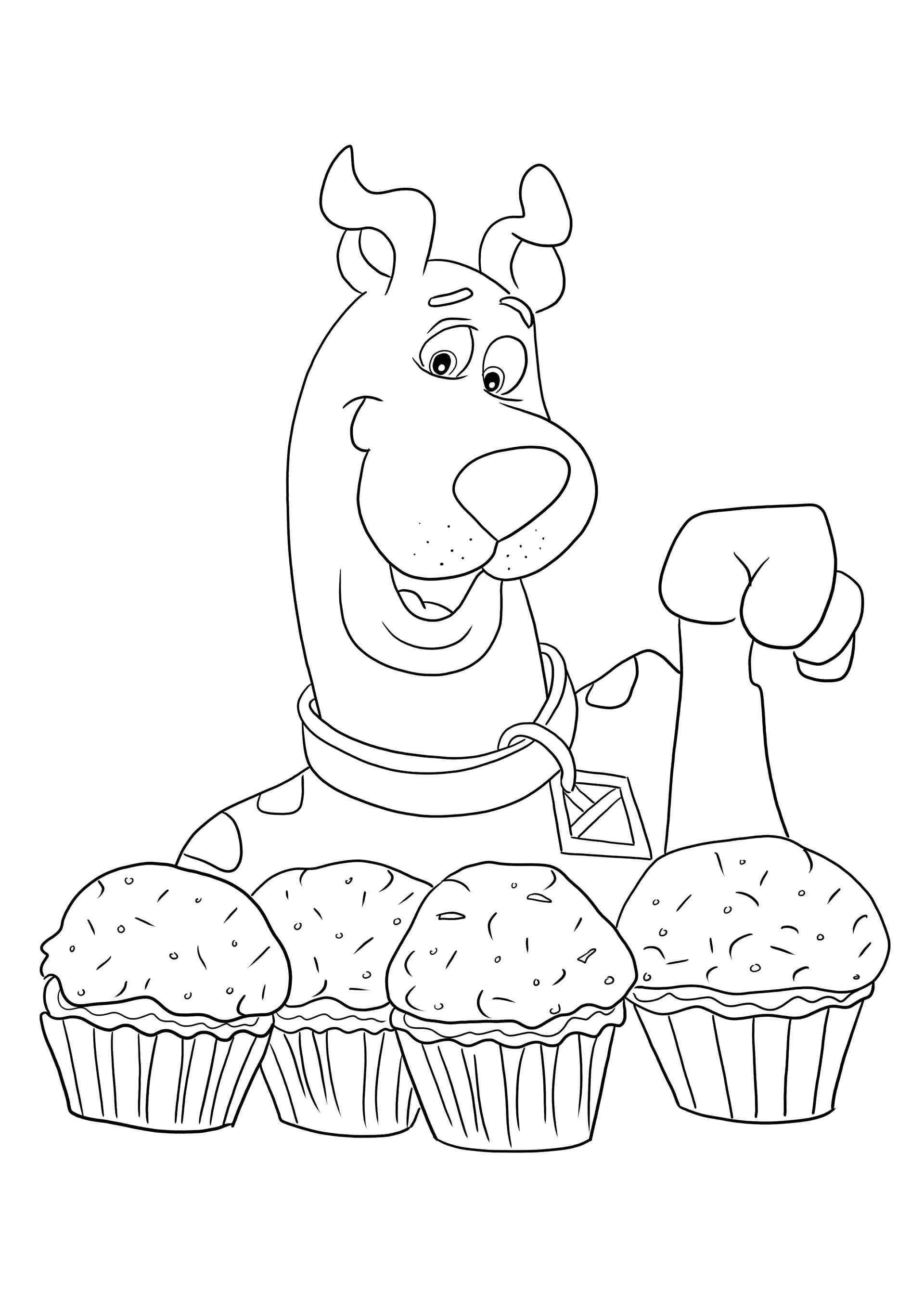Scooby-Doo and cupcakes