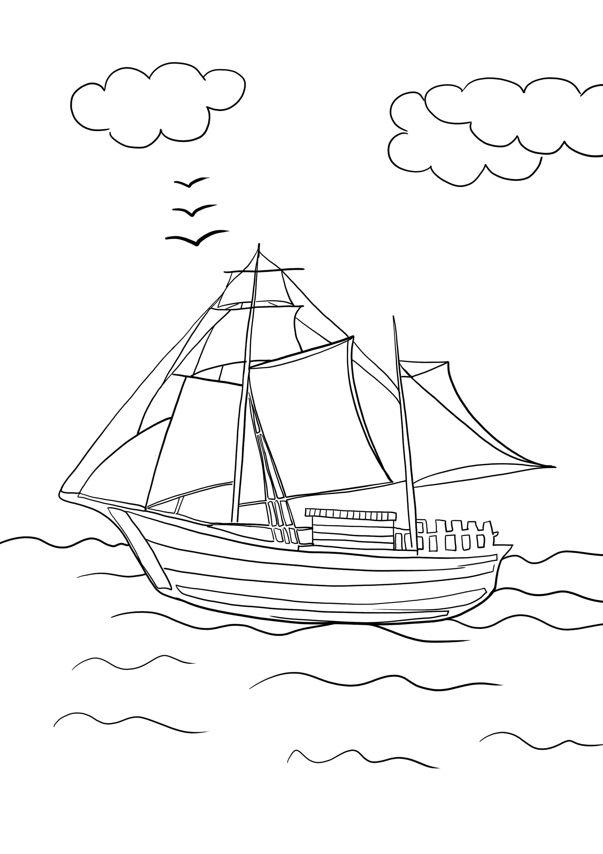 ship at sea