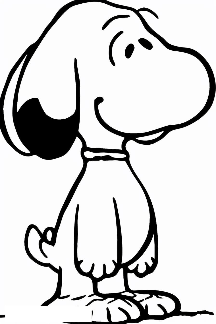 Simple snoopy for coloring