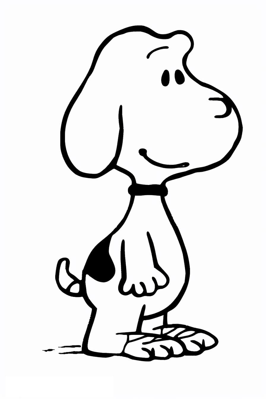 Simple snoopy free printable
