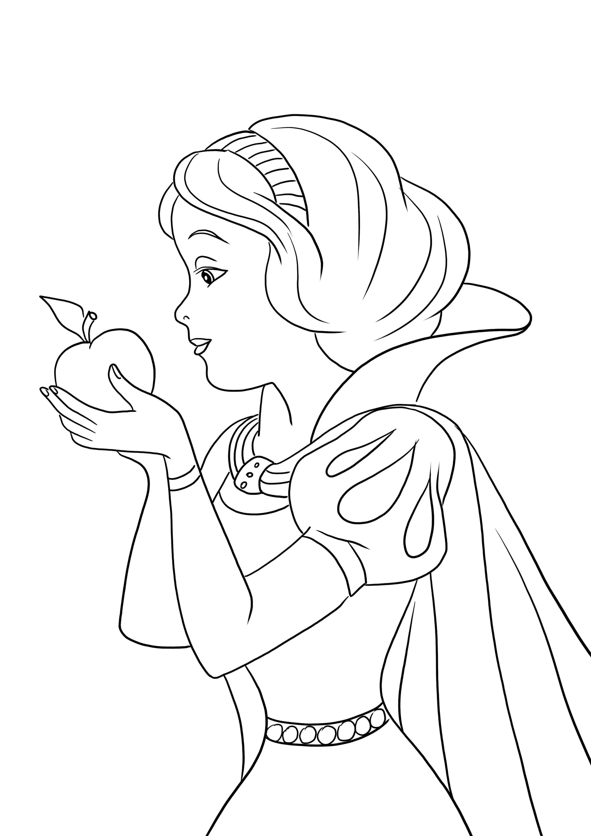 Snow White and apple