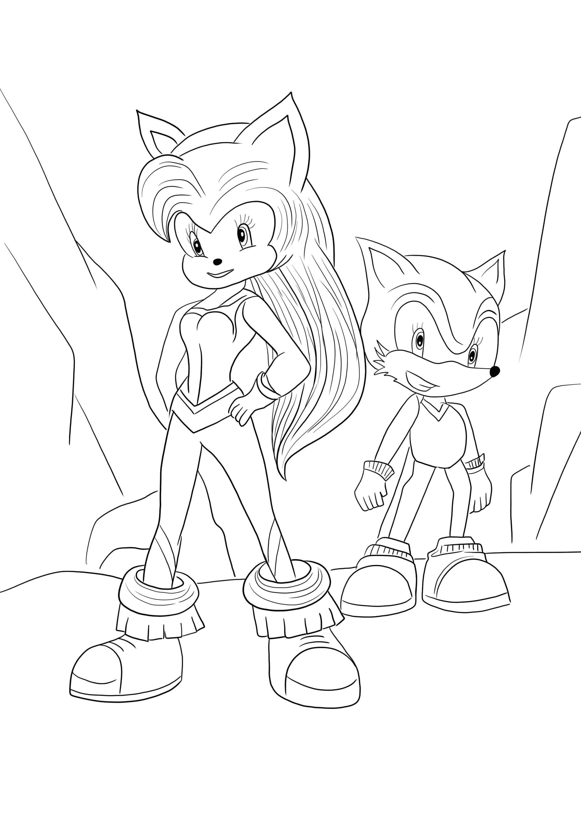 Sonic and his friend