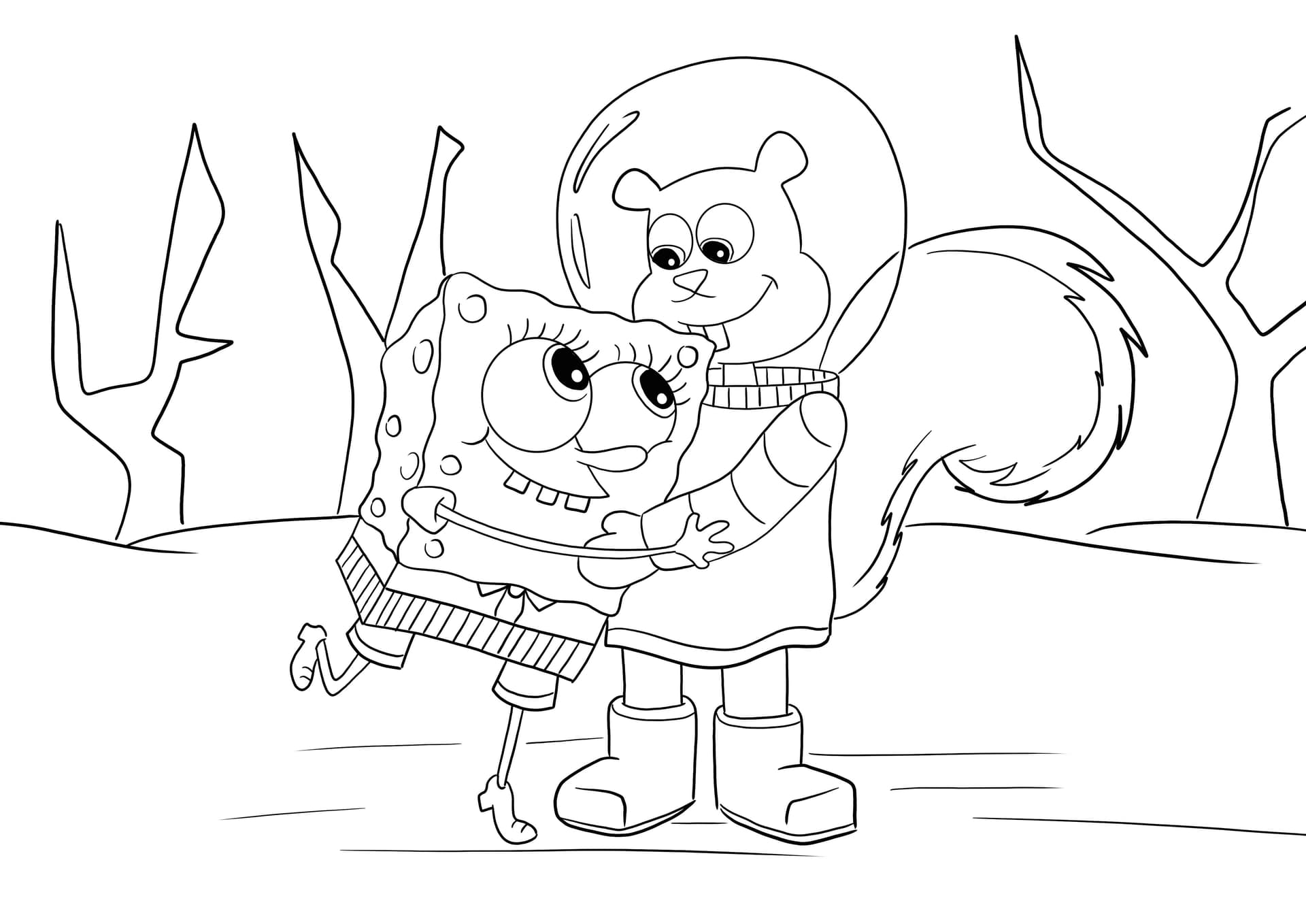 Sponge Bob and Sandy Chicks