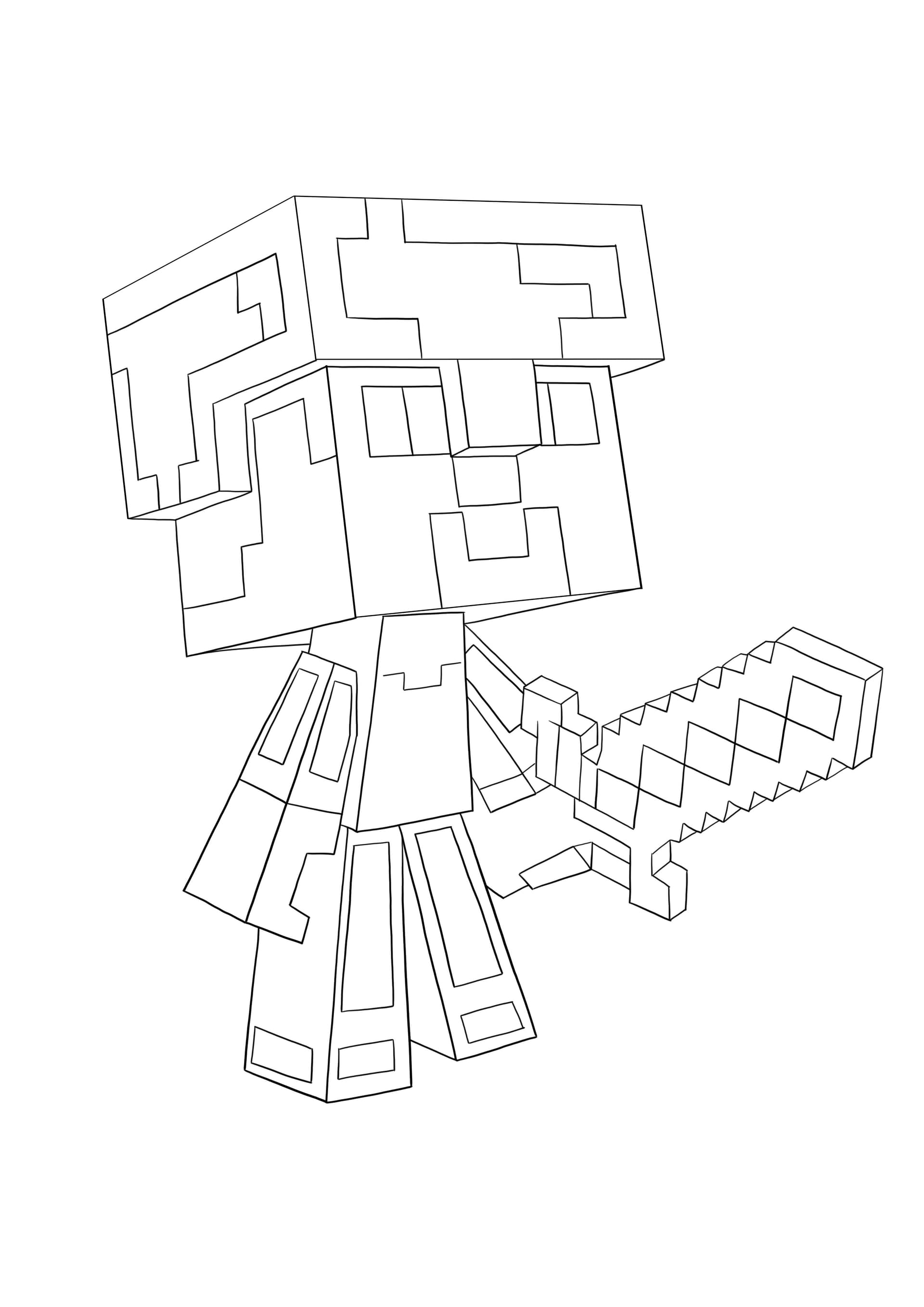 Steve Diamond armor from Minecraft