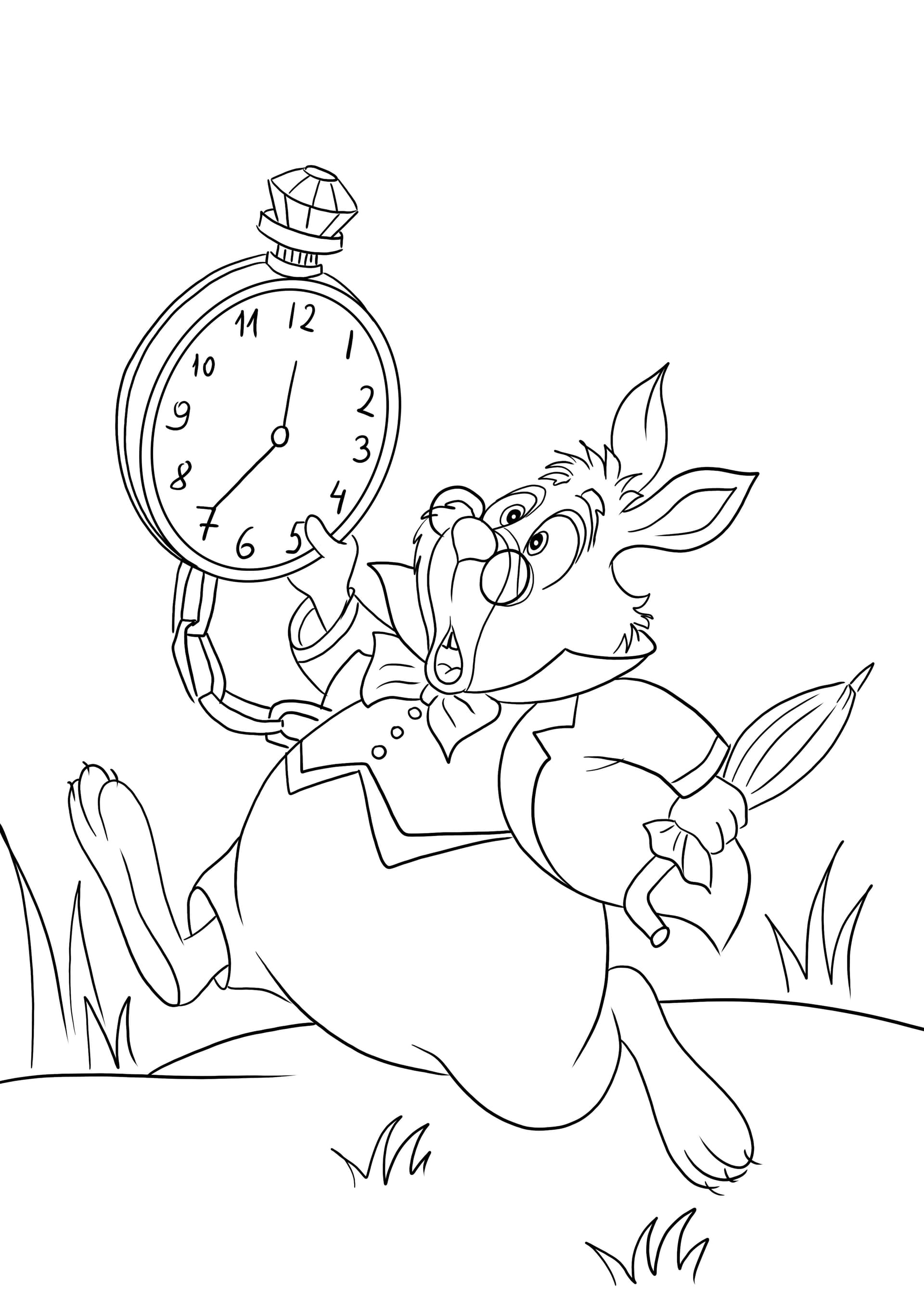 The White Rabbit and Clock
