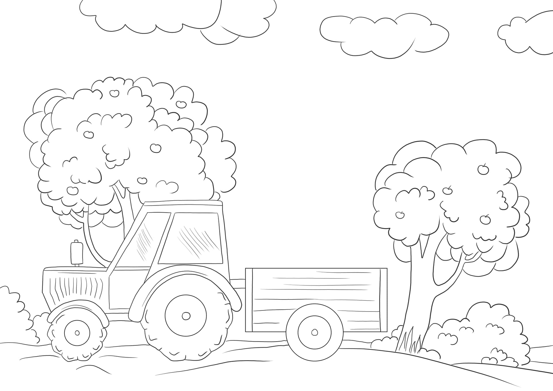 Tractor and trailer