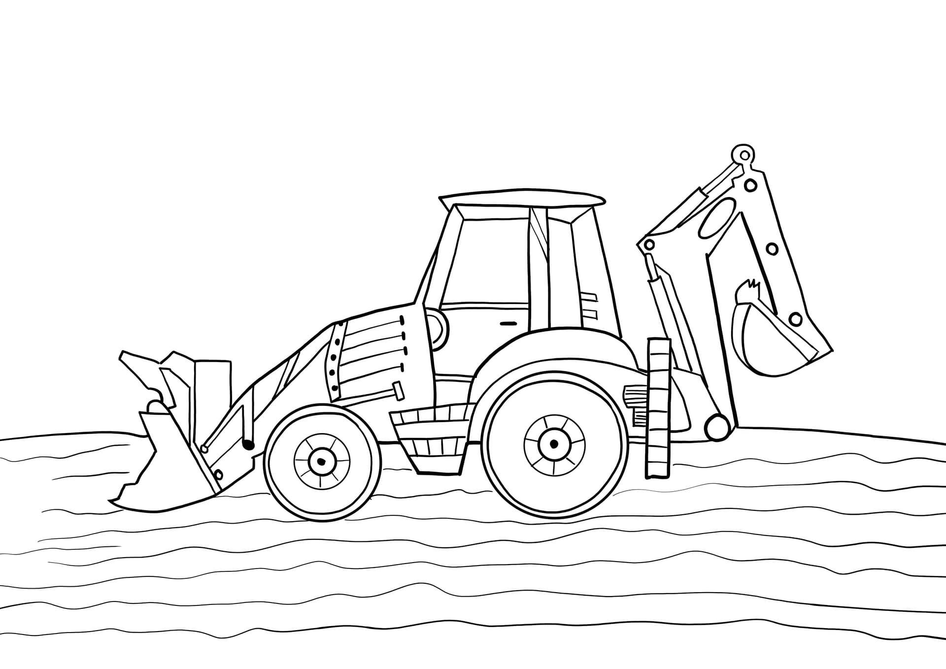 tractor excavator
