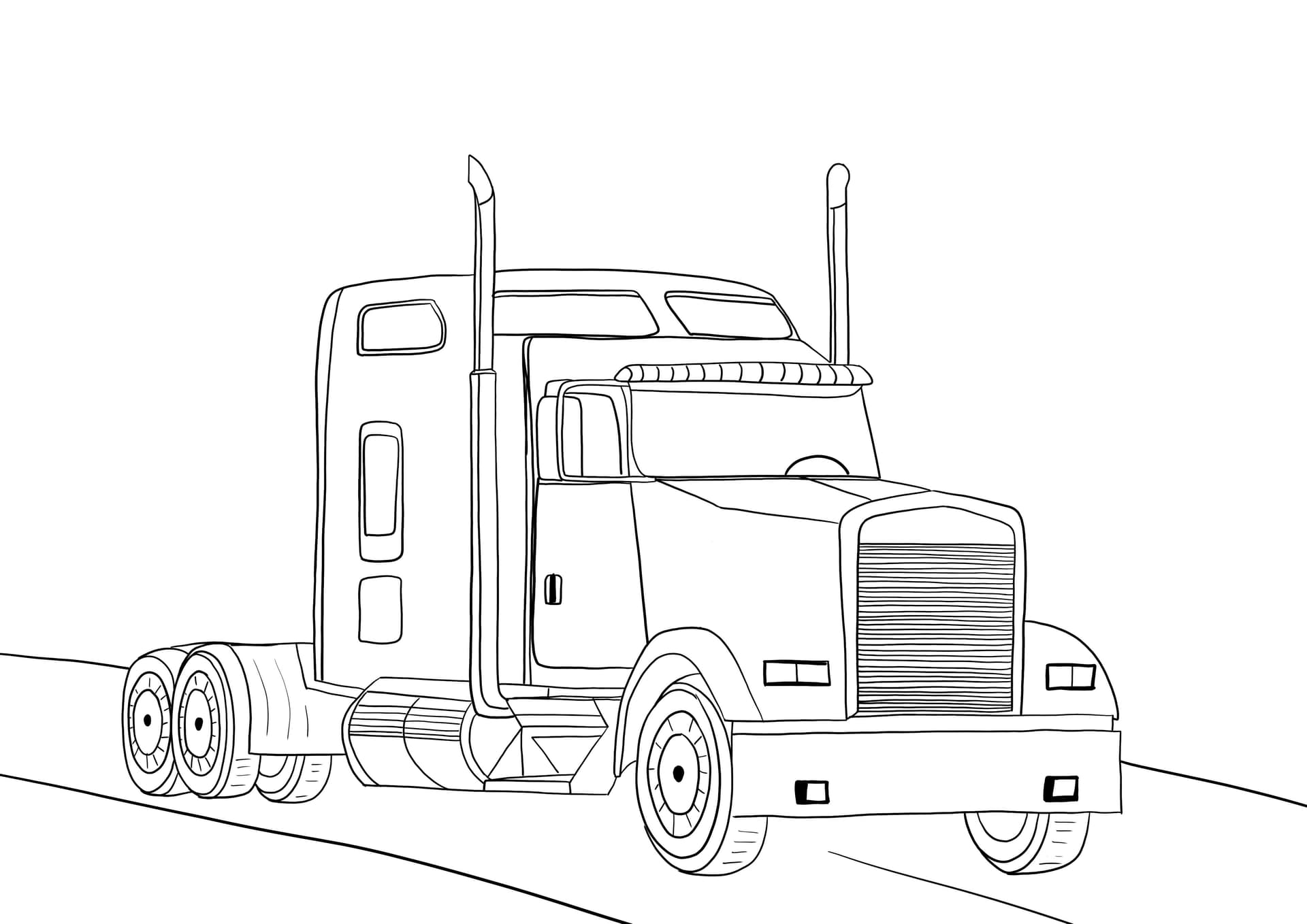 Semi-truck