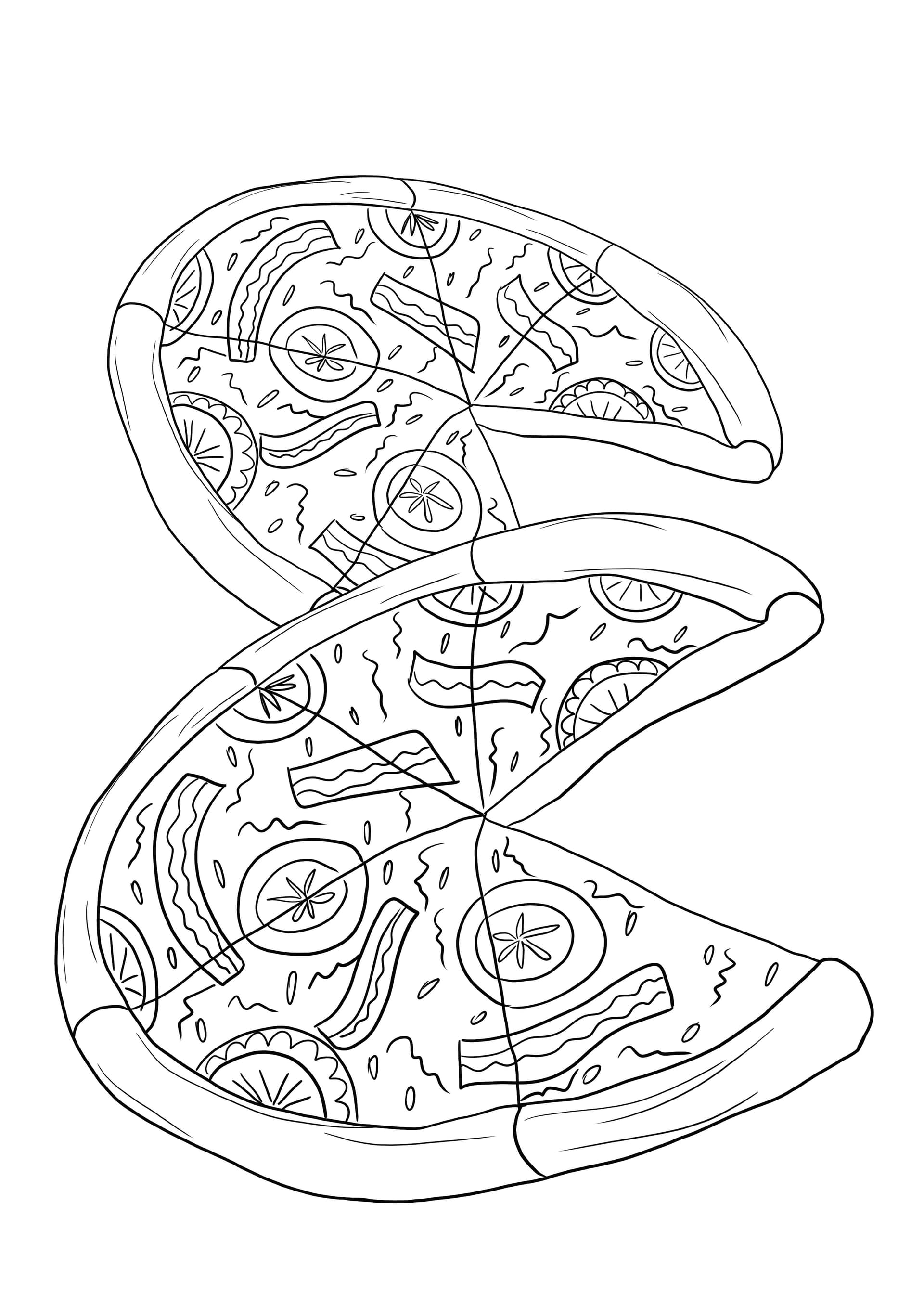 Two pizzas lacking one piece