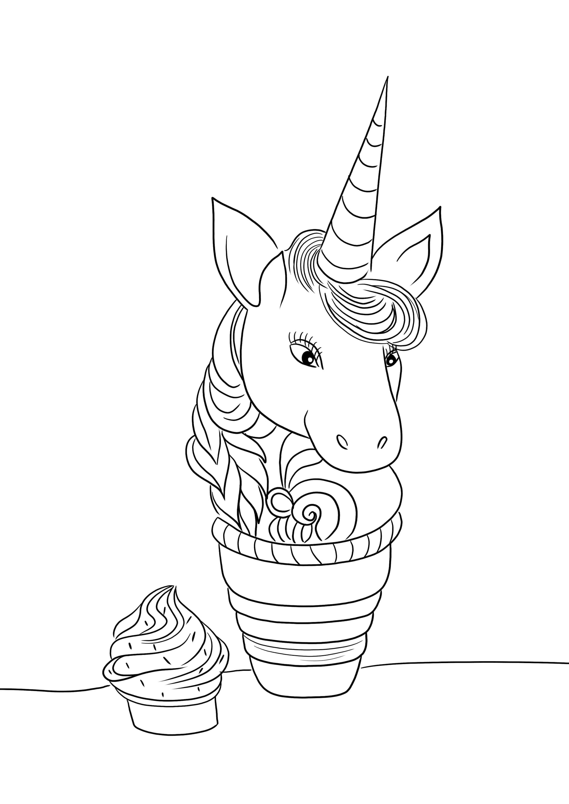 Unicorn cupcake