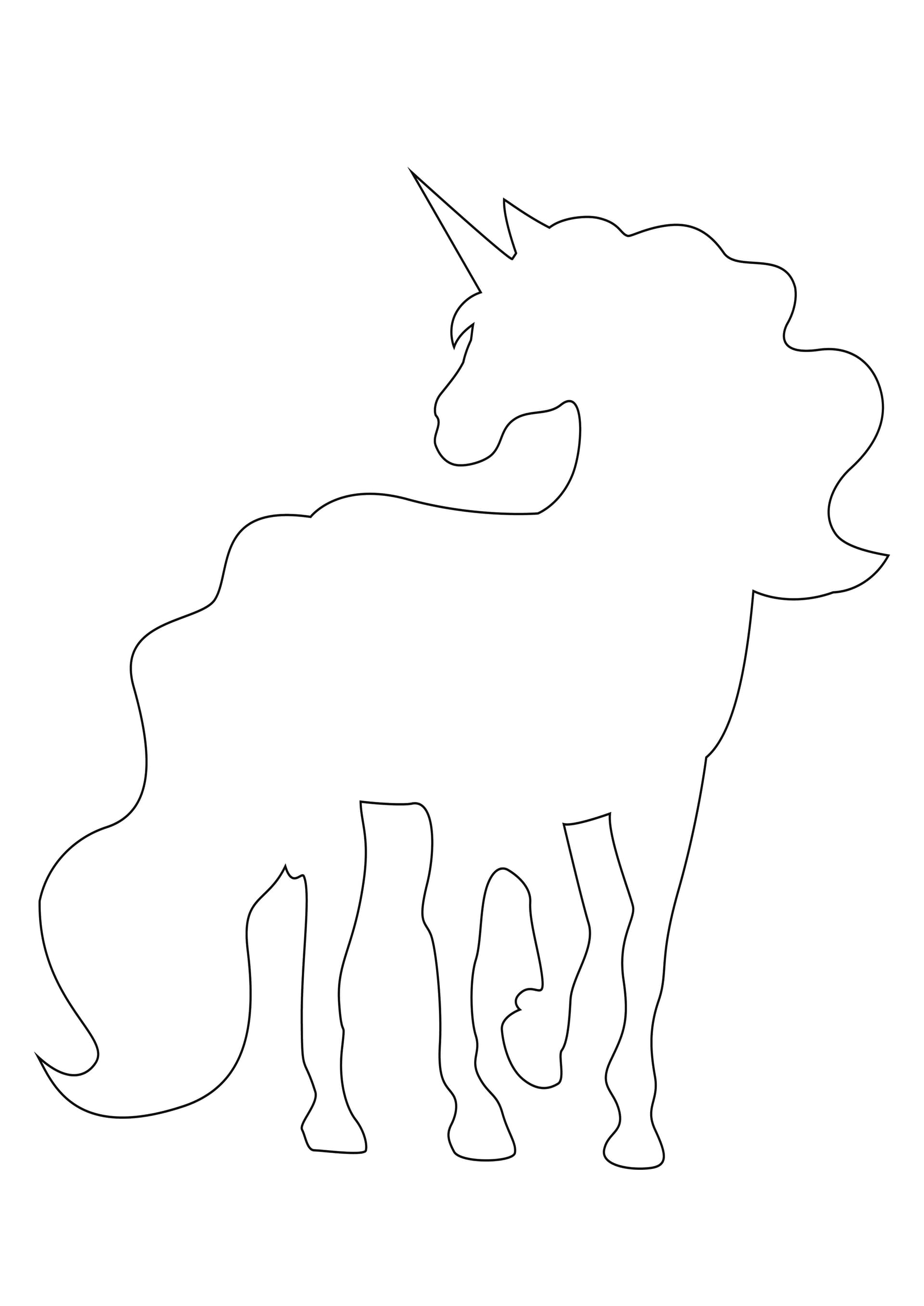 Unicorn free color