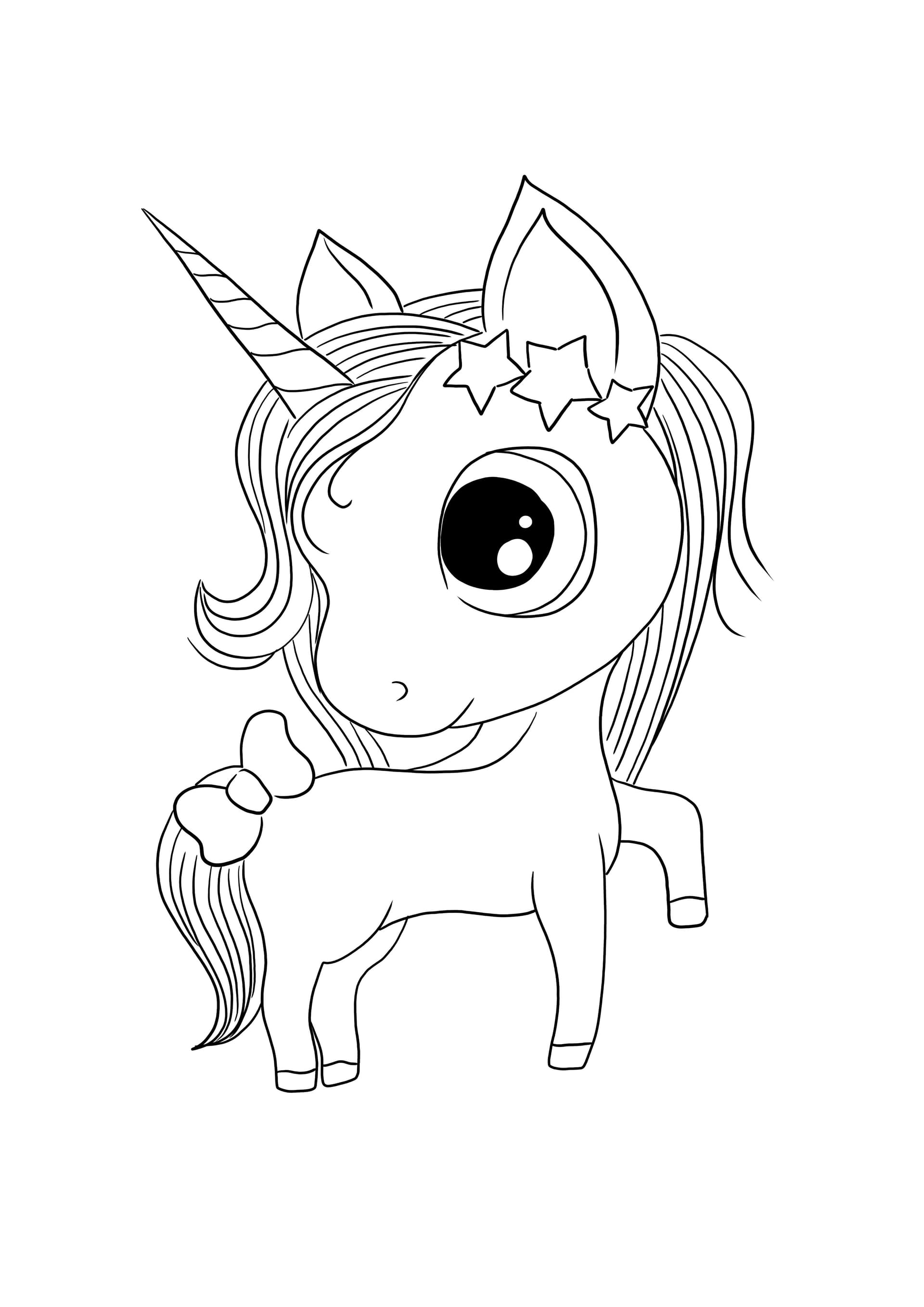 Unicorn with a bow