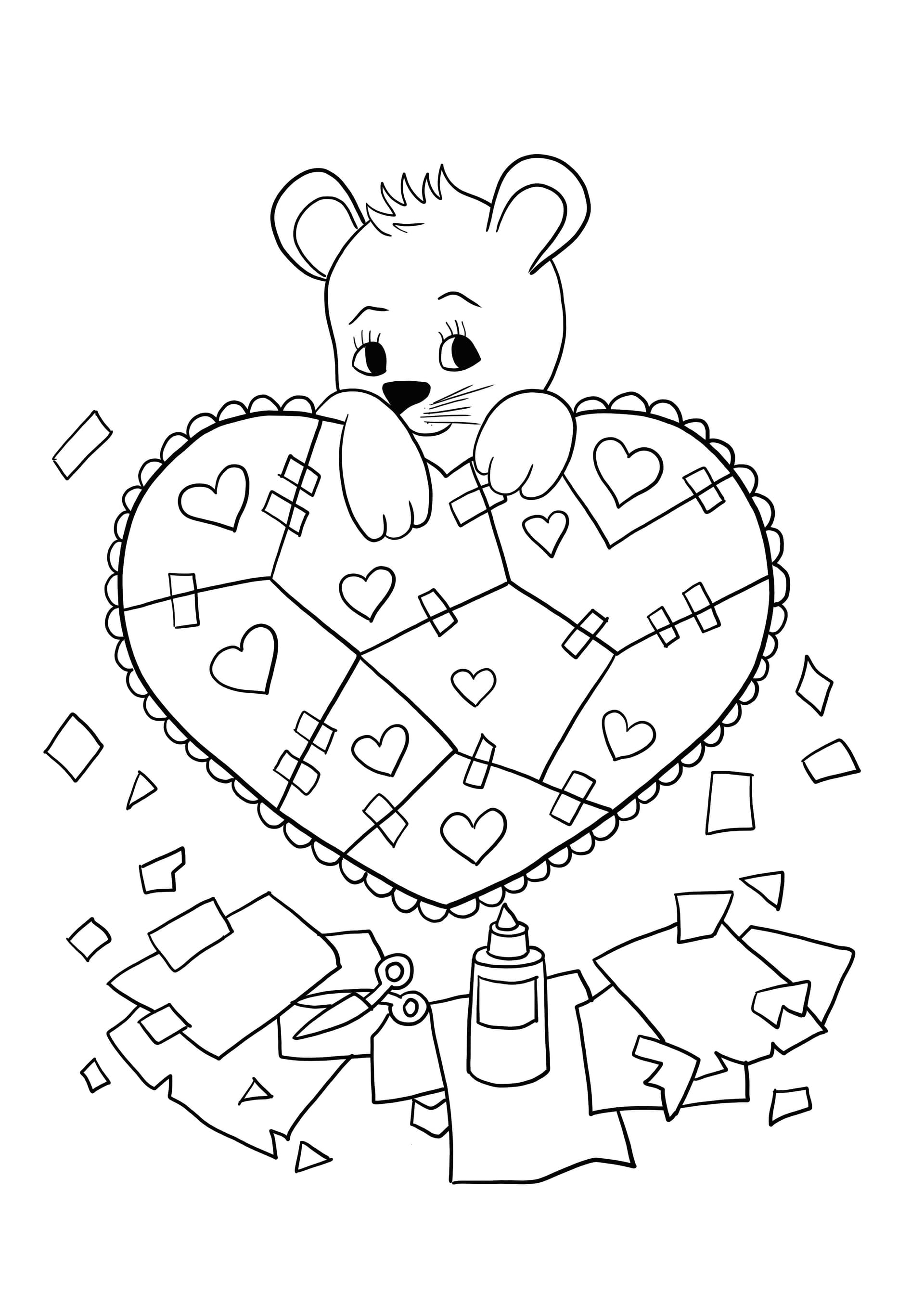 Valentine's broken heart’s pieces