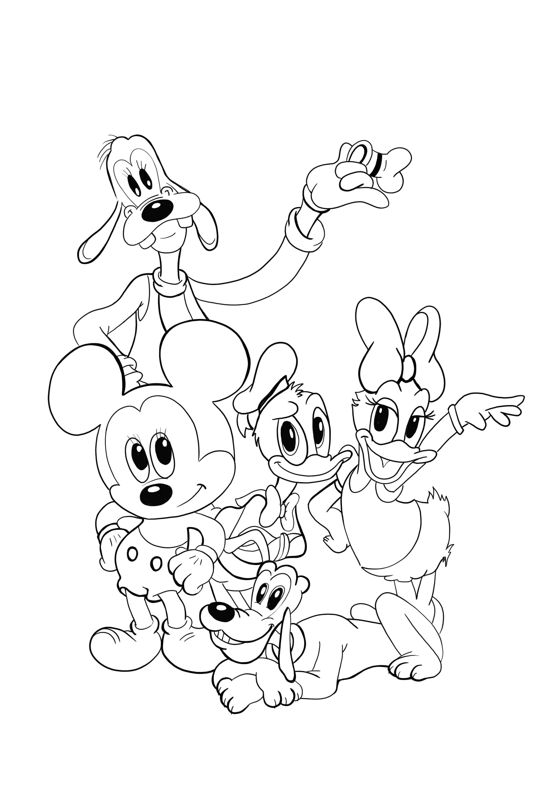 Pluto-Minnie-Donald-and-friends