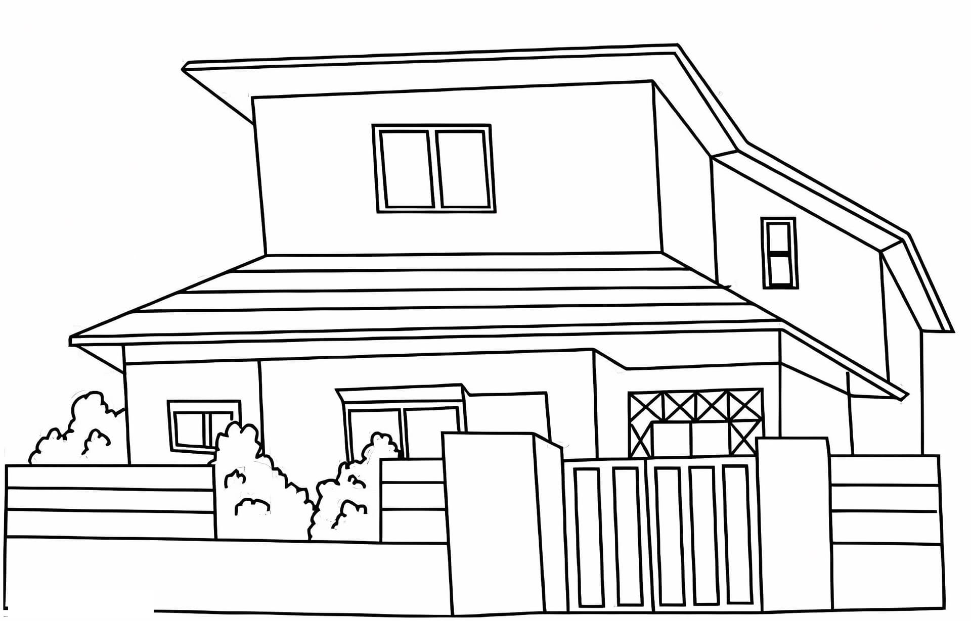 House Pictures Of Houses To Color Colouring To Tiny Pictures Of Houses To Daniel Lion Cartoon