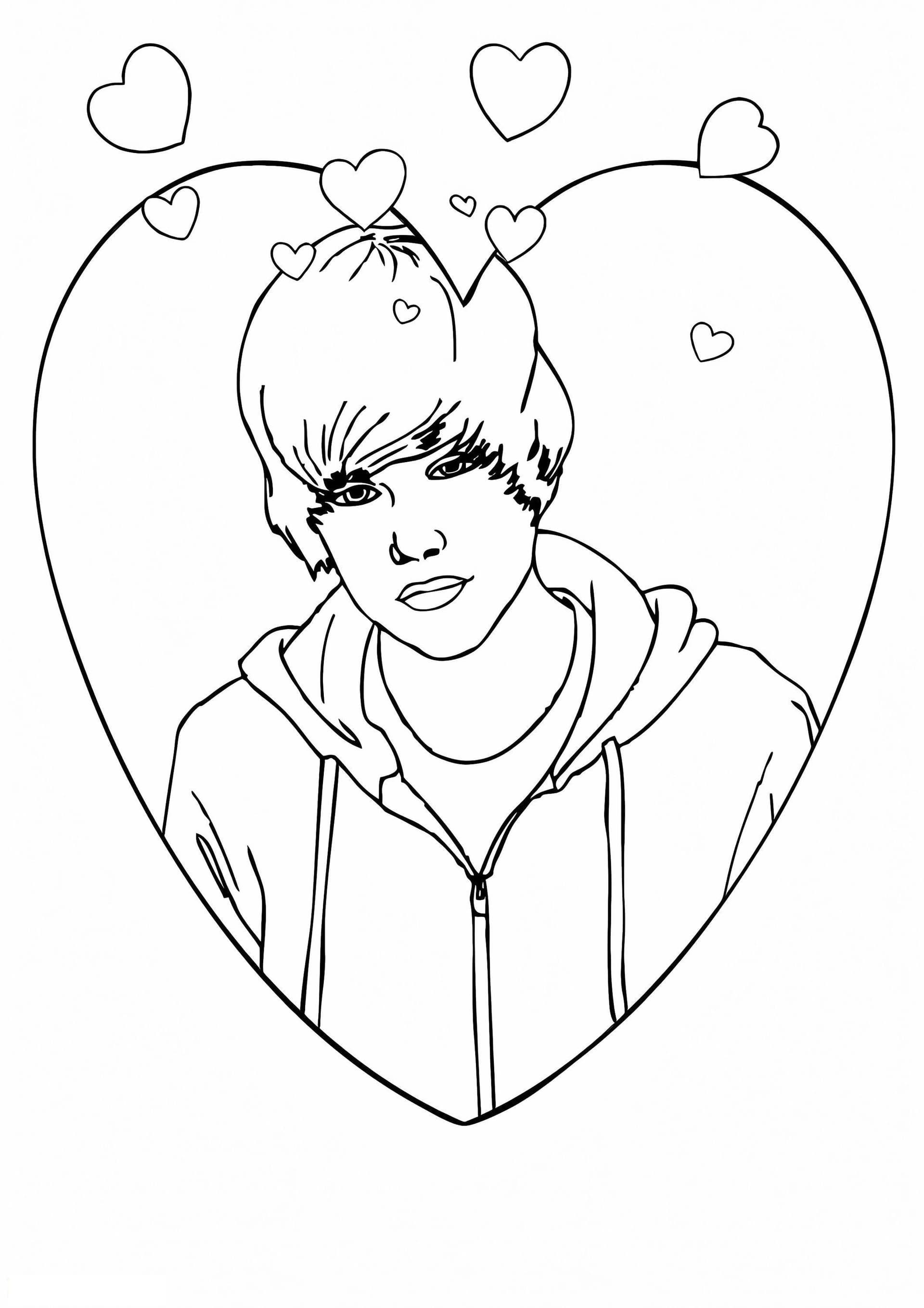 Shining Design Justin Bieber To Print Co Within Justin Bieber Coloring Pictures