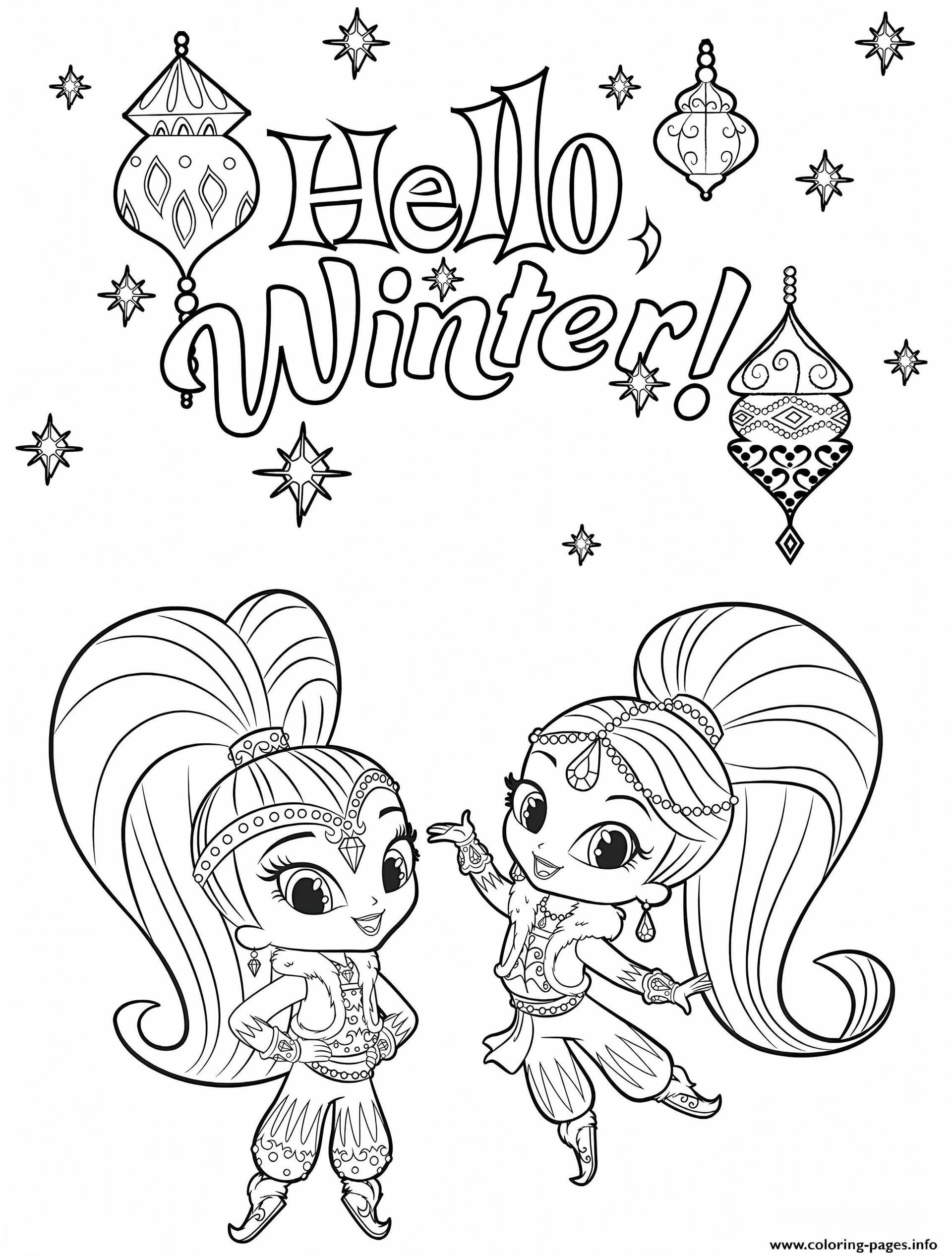 Coloring Ideas Shimmer And Shine Pages At Getdrawings Com Free