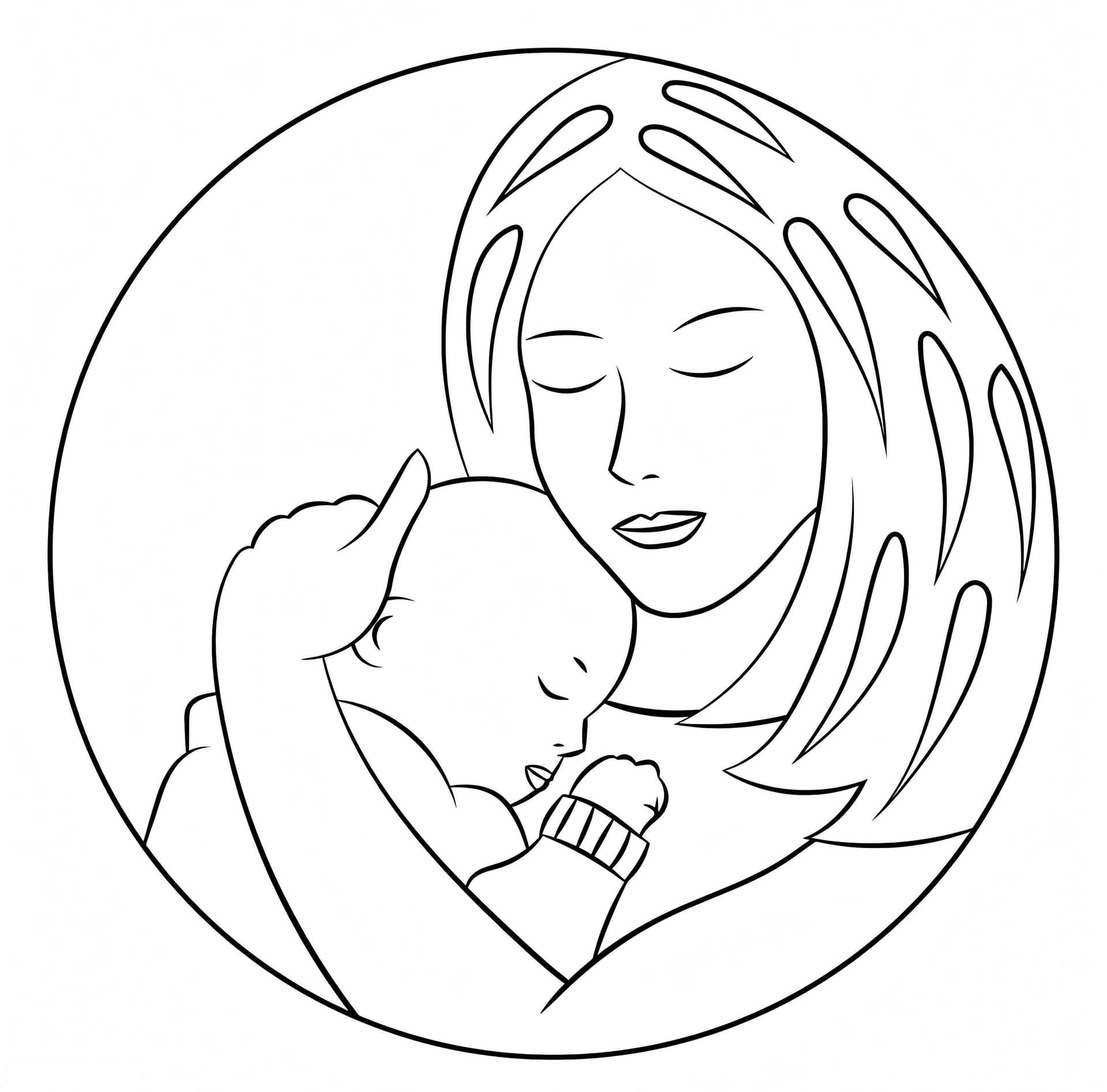 A Mother And Baby