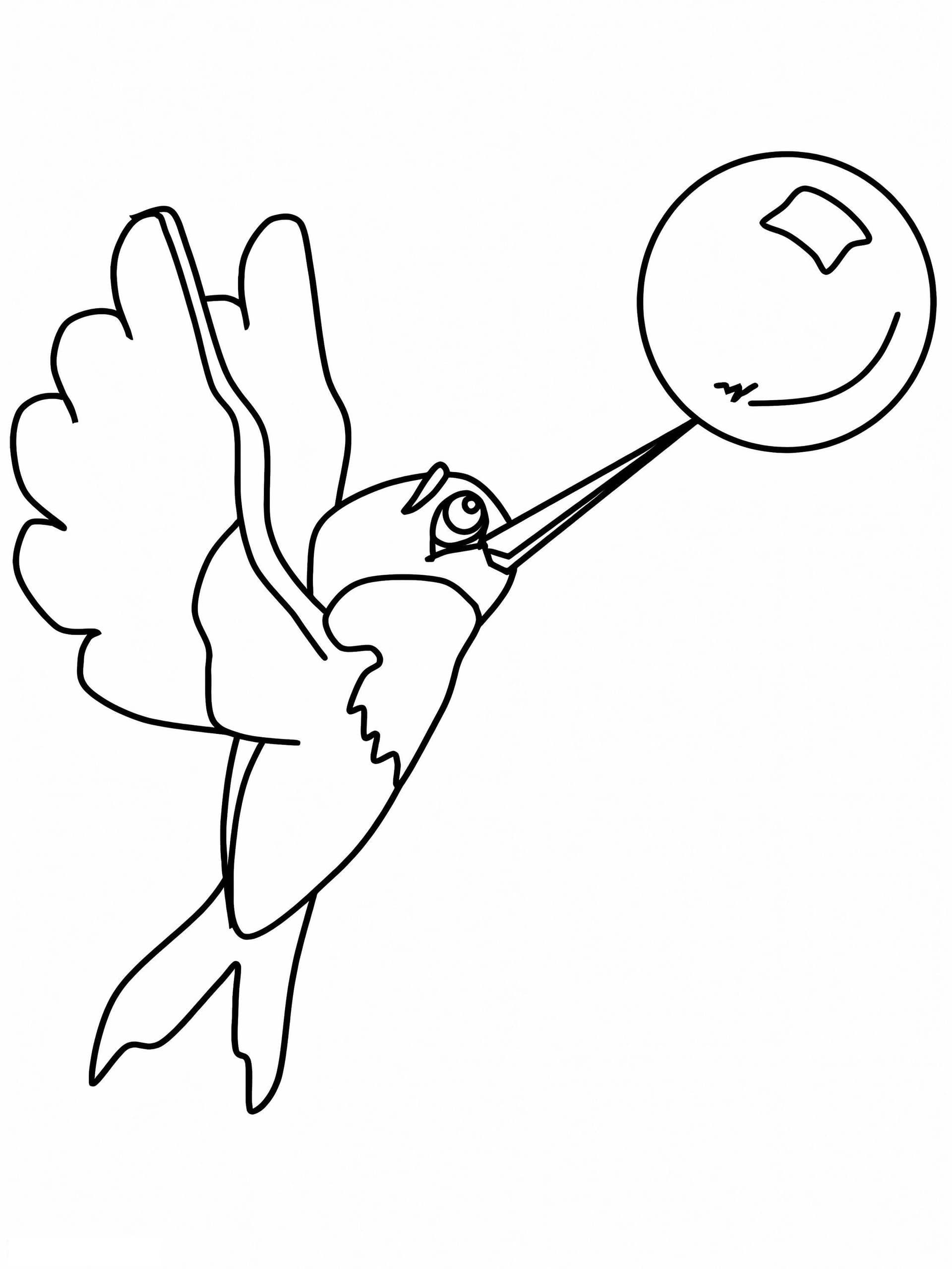 Hummingbird With Ball